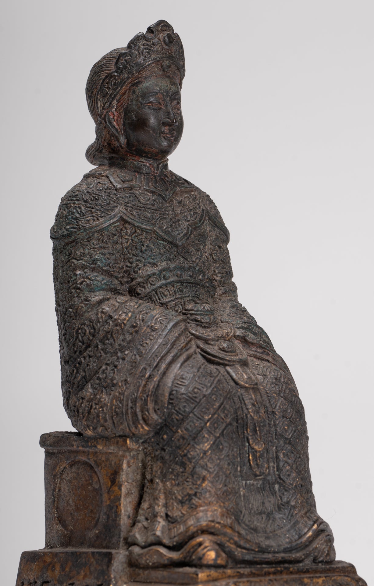 Chinese Heroine - Antique Chinese Style Lim Ko Naio Statue - 23.5cm/9"