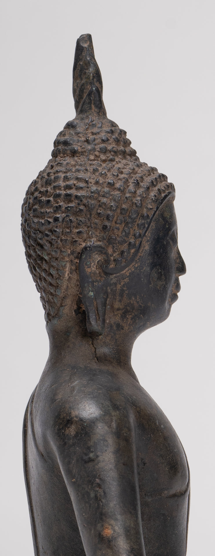 Buddha Statue - Antique Sukhothai Style Thai Enlightenment Buddha Statue - 22cm/9"