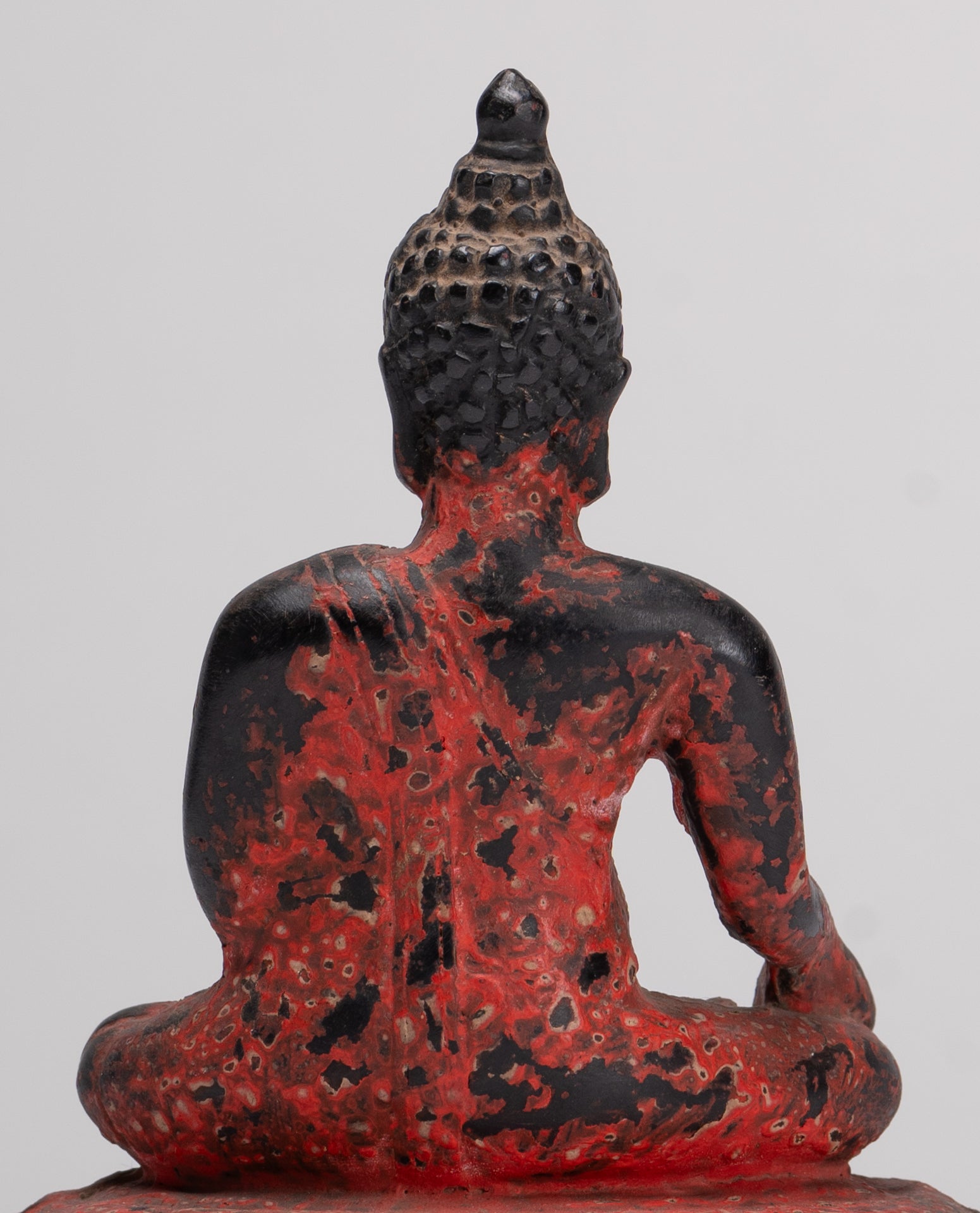 Buddha Statue - Antique Thai Style Bronze Chiang Saen Enlightenment Buddha Statue - 13cm/5"