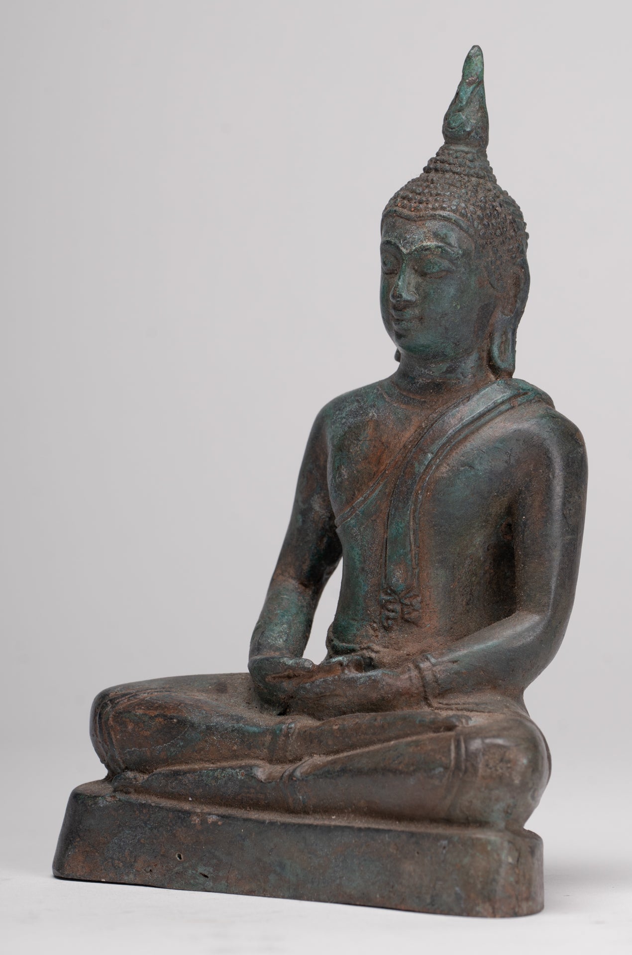 Buddha Statue - Antique Sukhothai Style Thai Meditation Buddha Statue - 15.5cm/6"