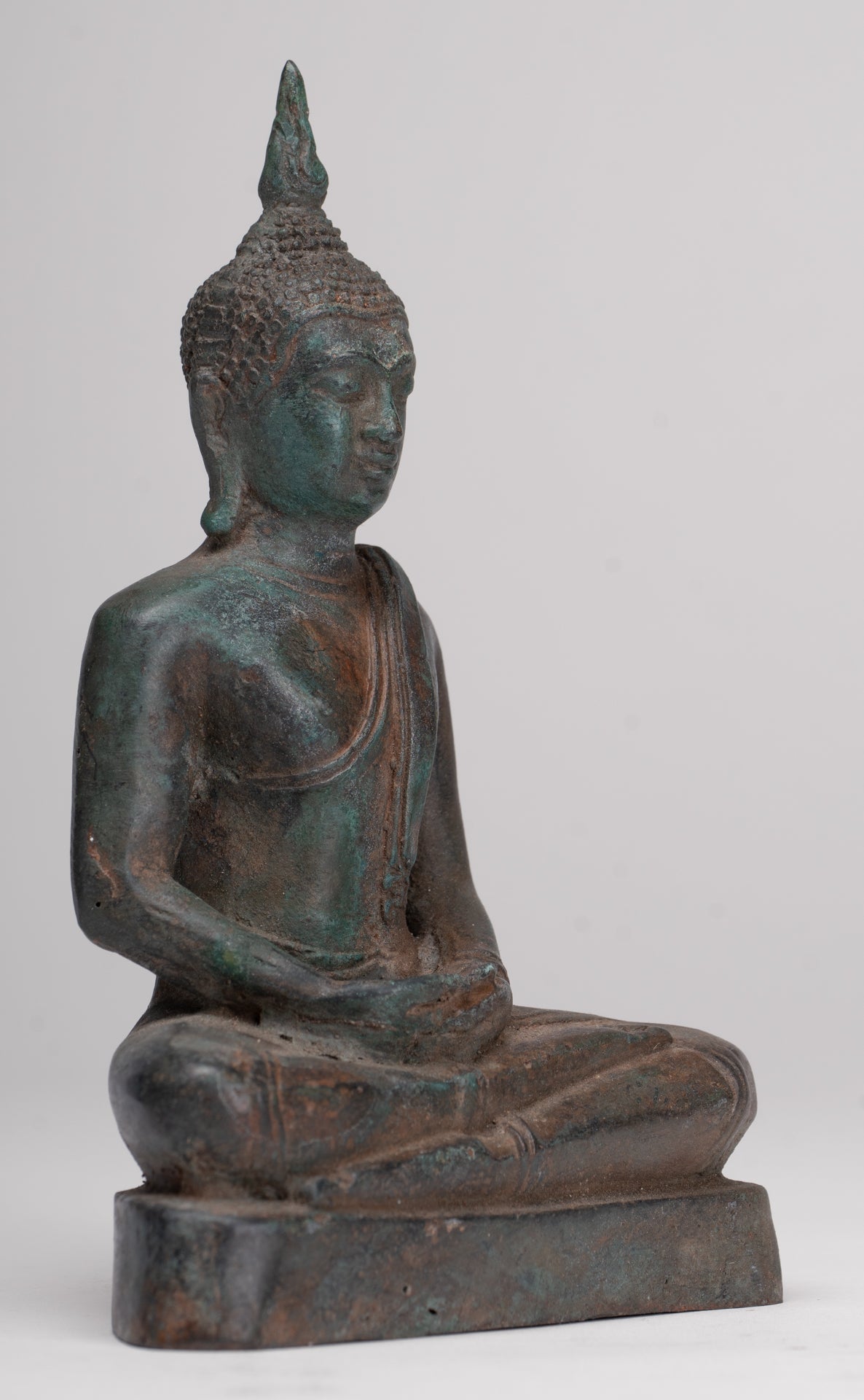 Buddha Statue - Antique Sukhothai Style Thai Meditation Buddha Statue - 15.5cm/6"
