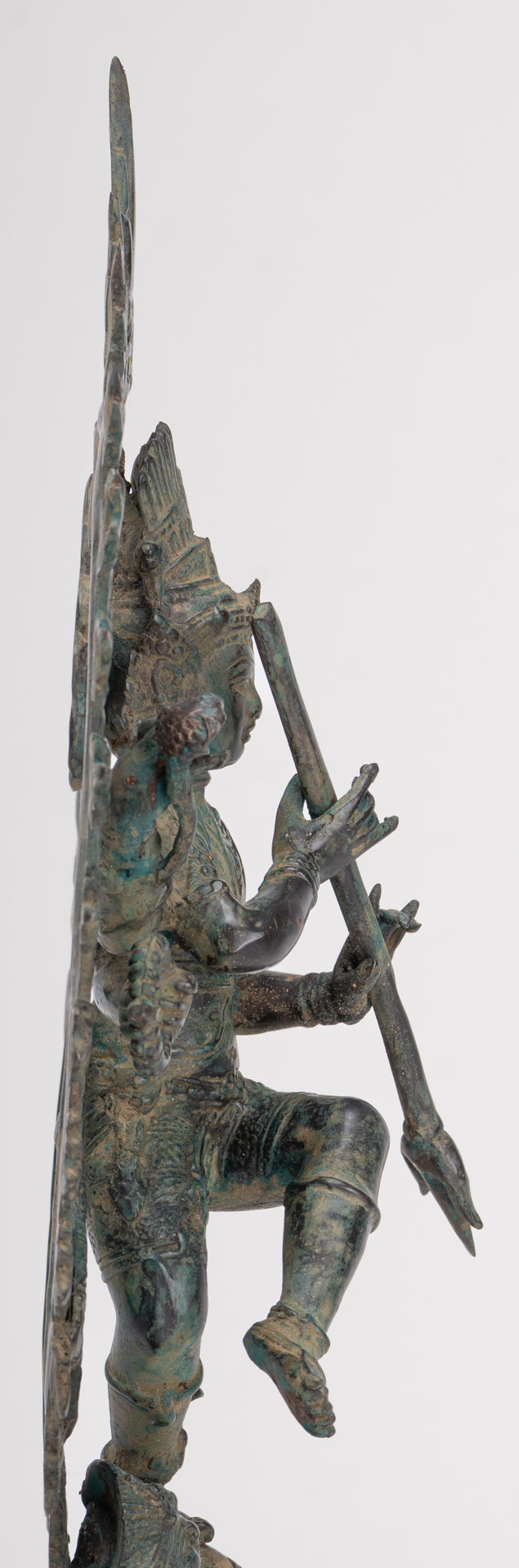 Antique Javanese Style Bronze Dancing Shiva statue as Lord Nataraja - 34.5cm(14") Tall