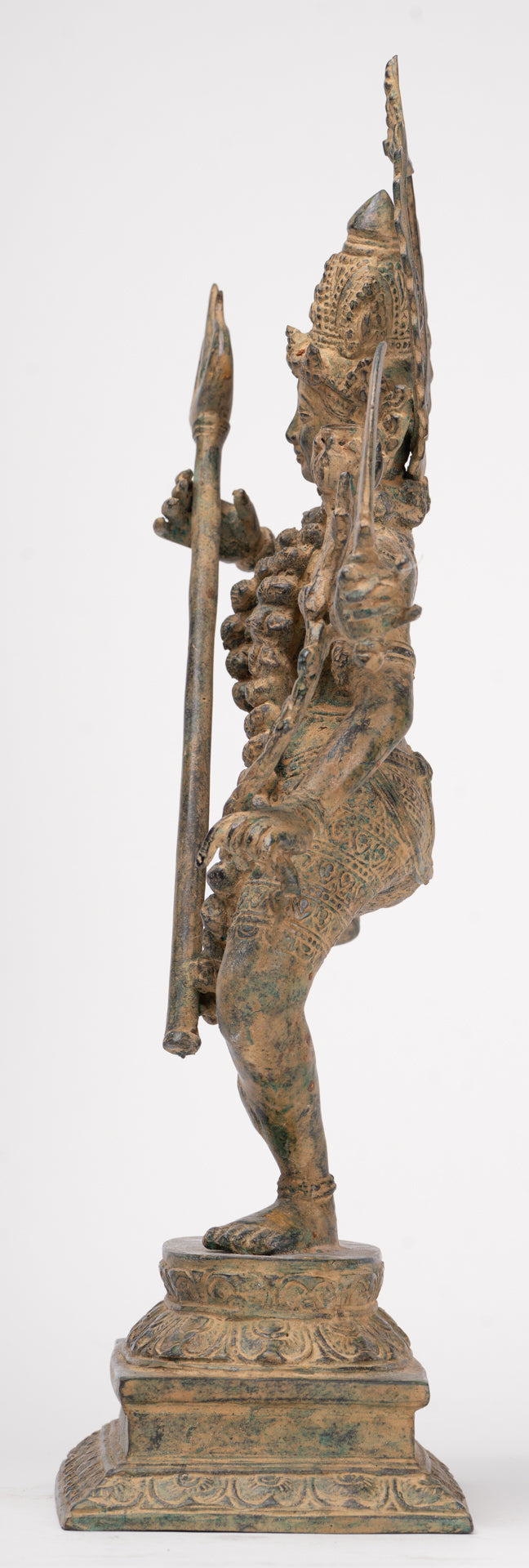 Kali Statue - Antique Java Style Majapahit Standing Bronze Kali or Mahakali Statue - 44cm/18"