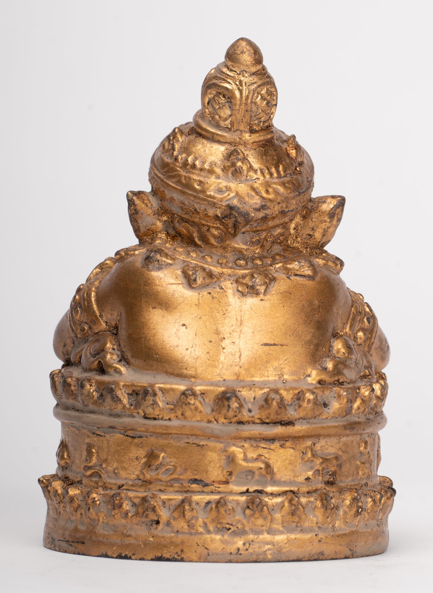 Antique Thai Style God of Eclipses and Protection Phra Rahu Statue - 11cm/4"