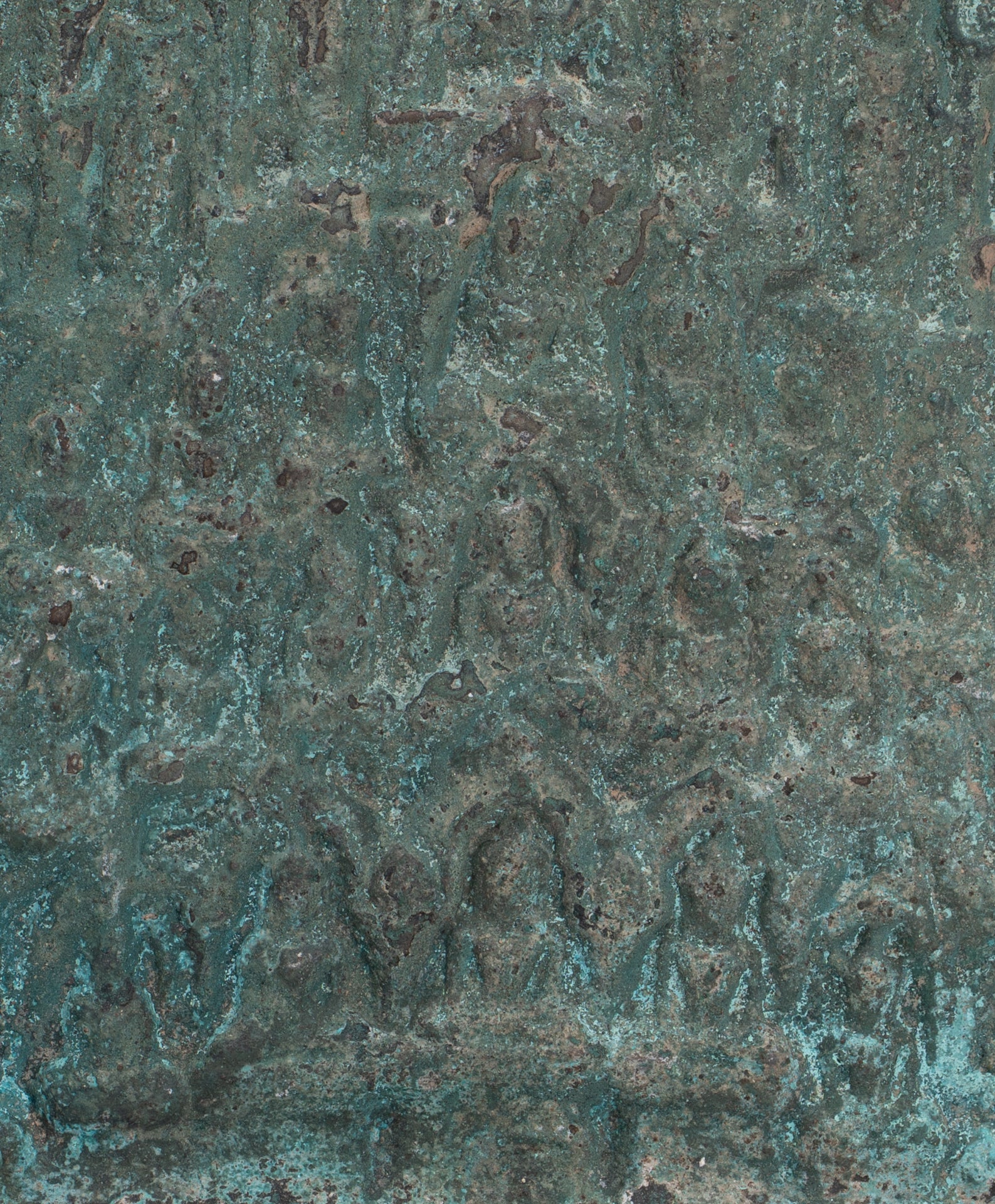 Votive Panel - Antique Khmer Style Bronze Enlightenment Buddha Votive Panel - 16cm/6"