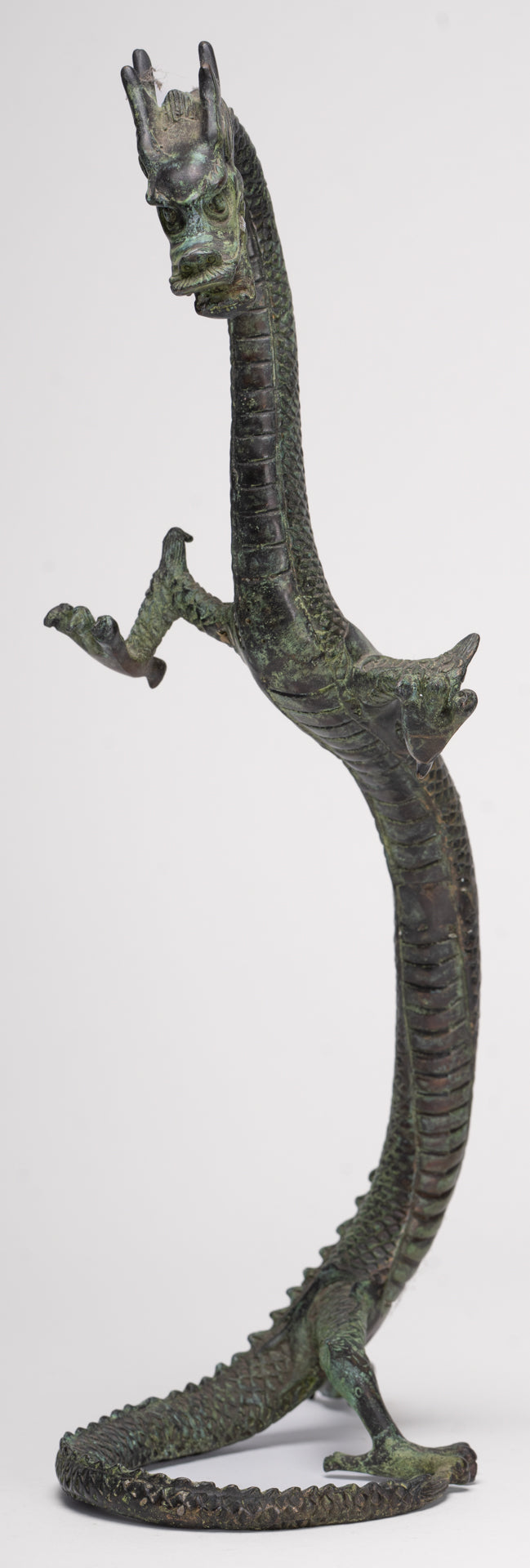 Antique Chinese Style Bronze Dragon Statue - 40cm/16"