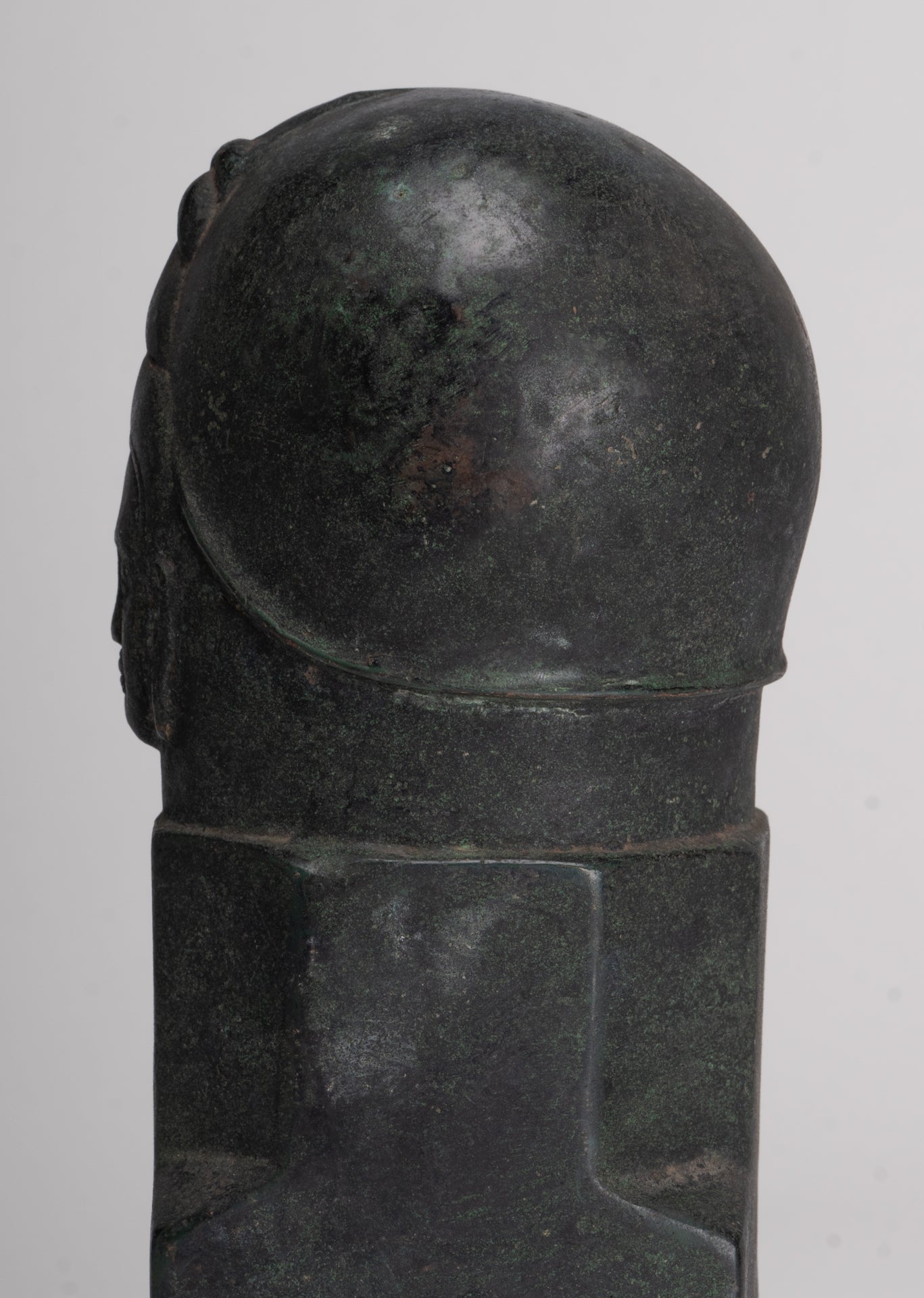 Antique Khmer Style Bronze Shiva Linga / Lingnum - 23cm/9"