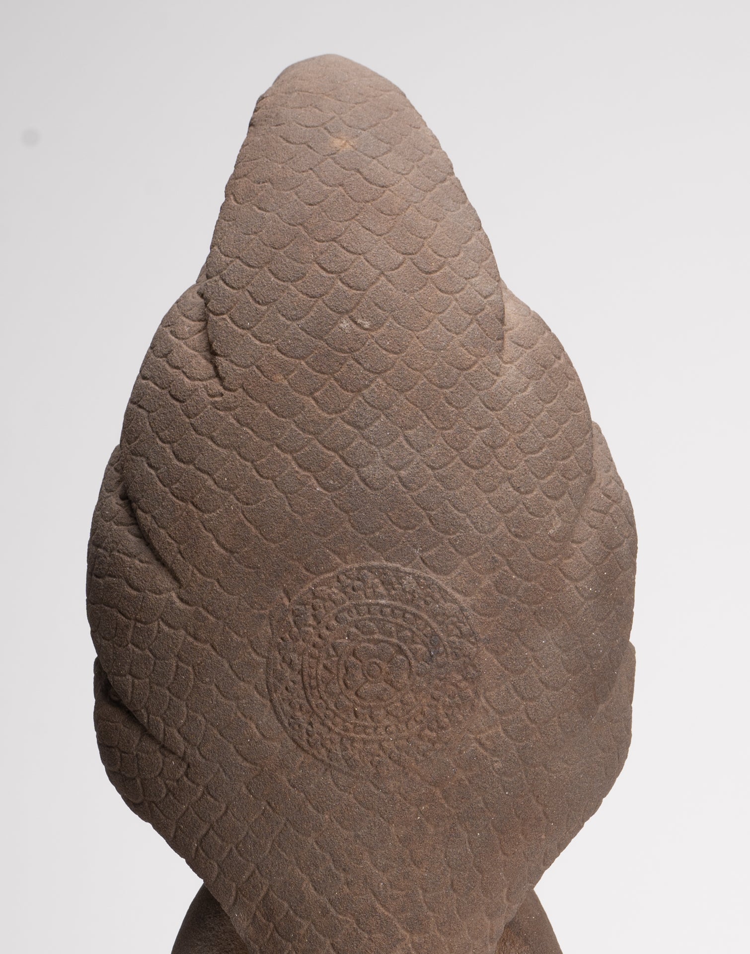 Buddha Statue - Antique Dvaravati Style Thai Stone Naga Meditation Buddha - 58cm/23"