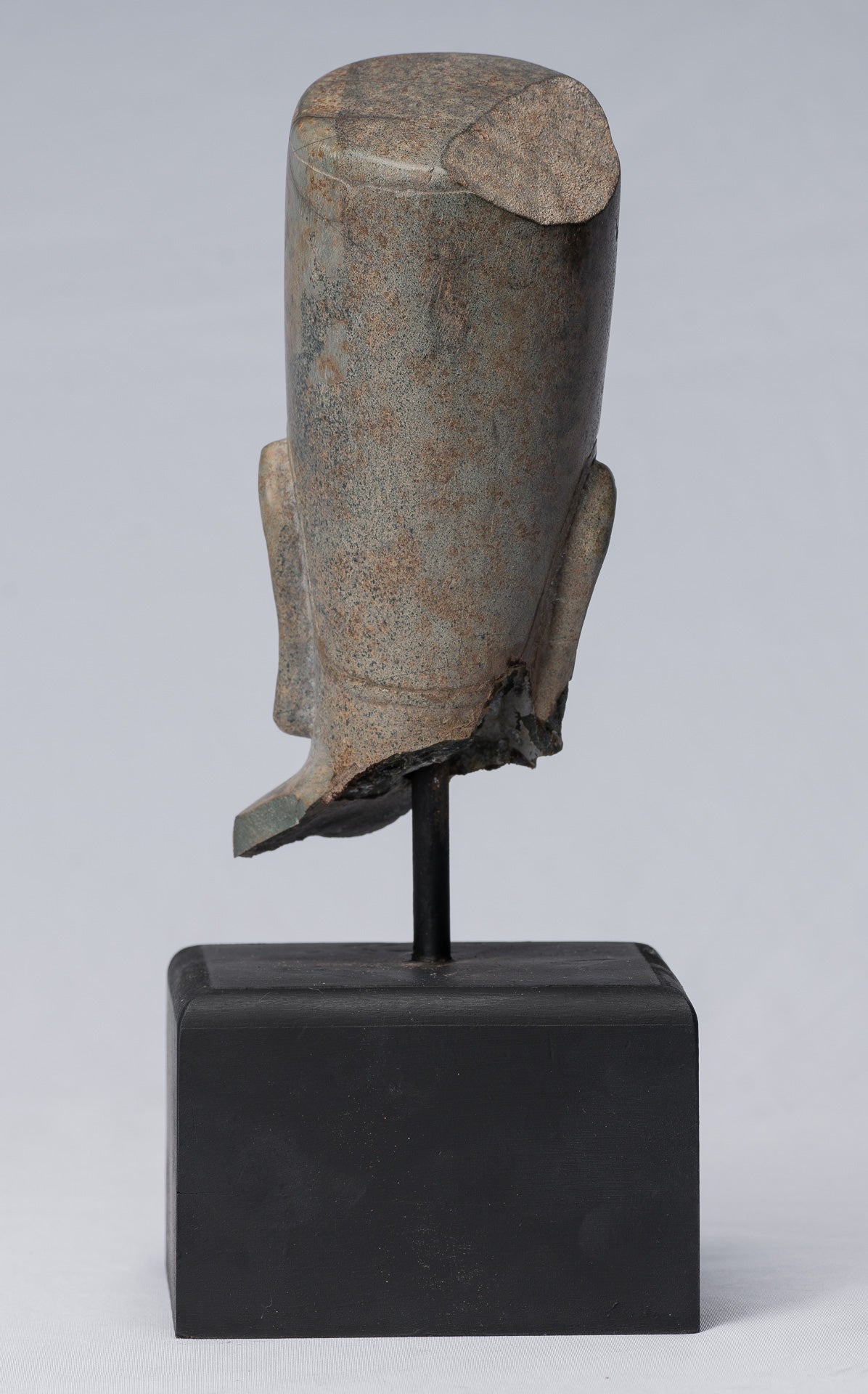 Antique Phnom Da Style Khmer Vishnu Head - Protector & Preserver - 28cm/11"