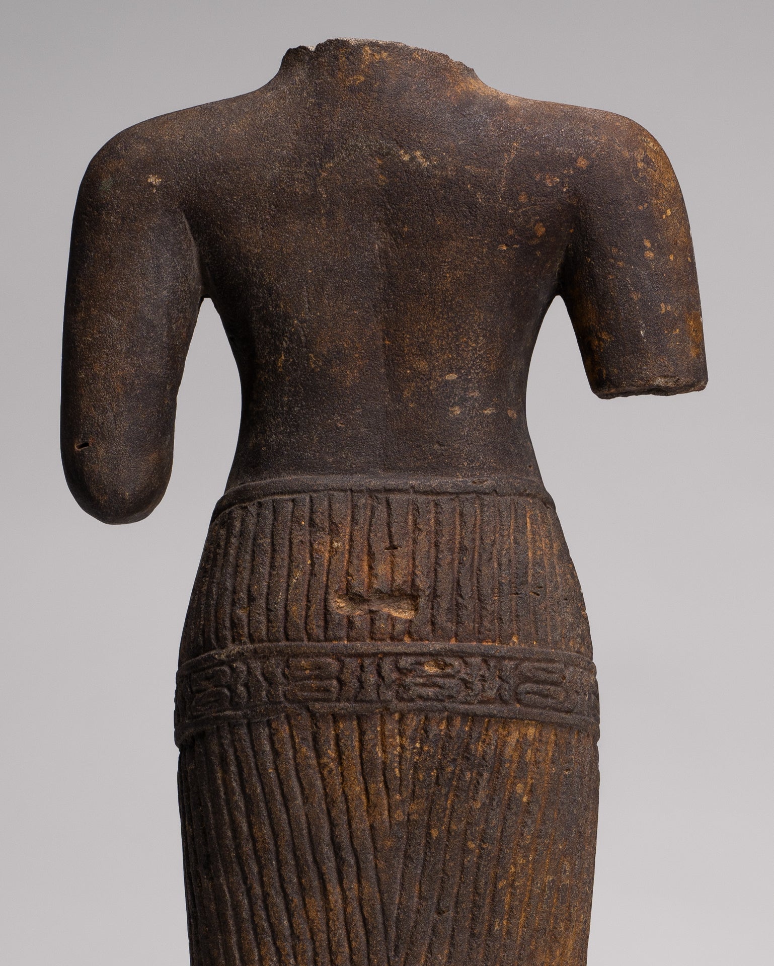 Lakshmi Statue - Antique Baphuon Style Stone Lakshmi / Devi Consort of Vishnu Torso - 57cm/23"