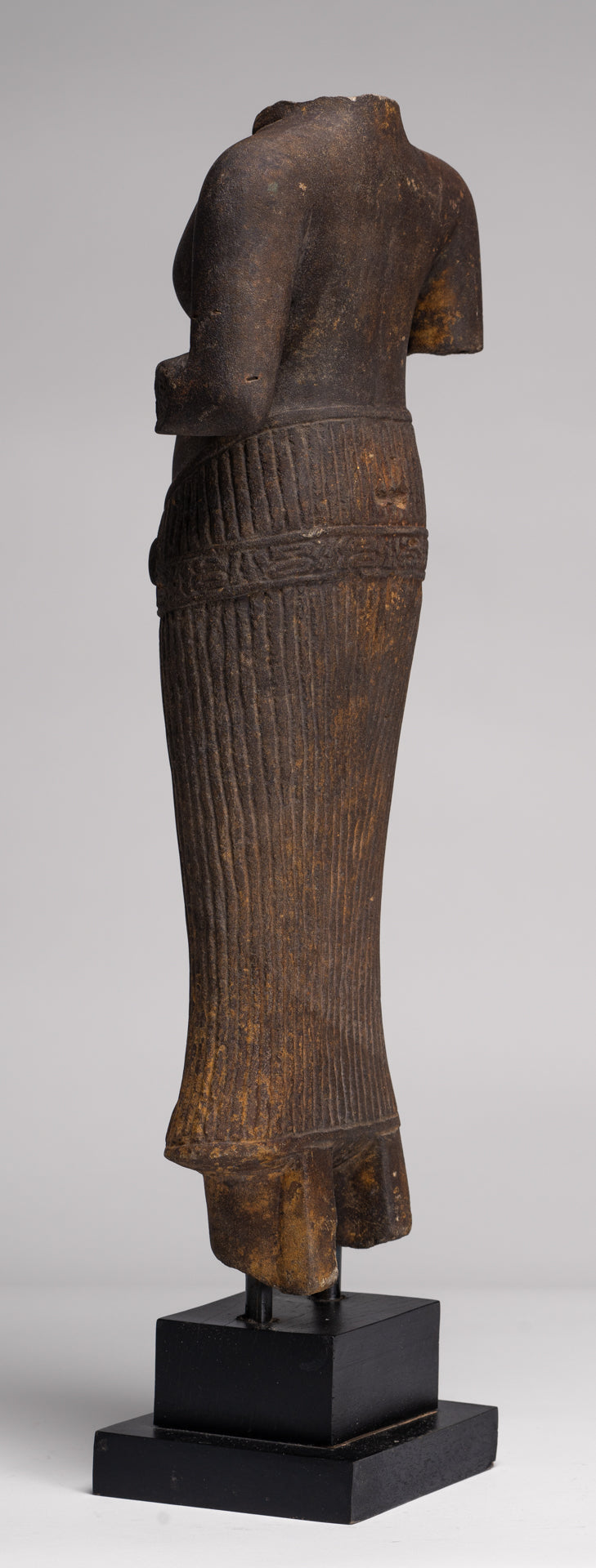 Lakshmi Statue - Antique Baphuon Style Stone Lakshmi / Devi Consort of Vishnu Torso - 57cm/23"