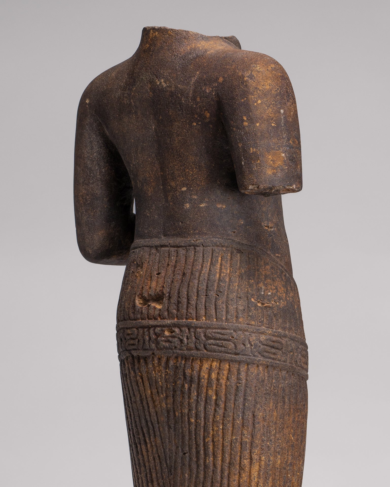 Lakshmi Statue - Antique Baphuon Style Stone Lakshmi / Devi Consort of Vishnu Torso - 57cm/23"