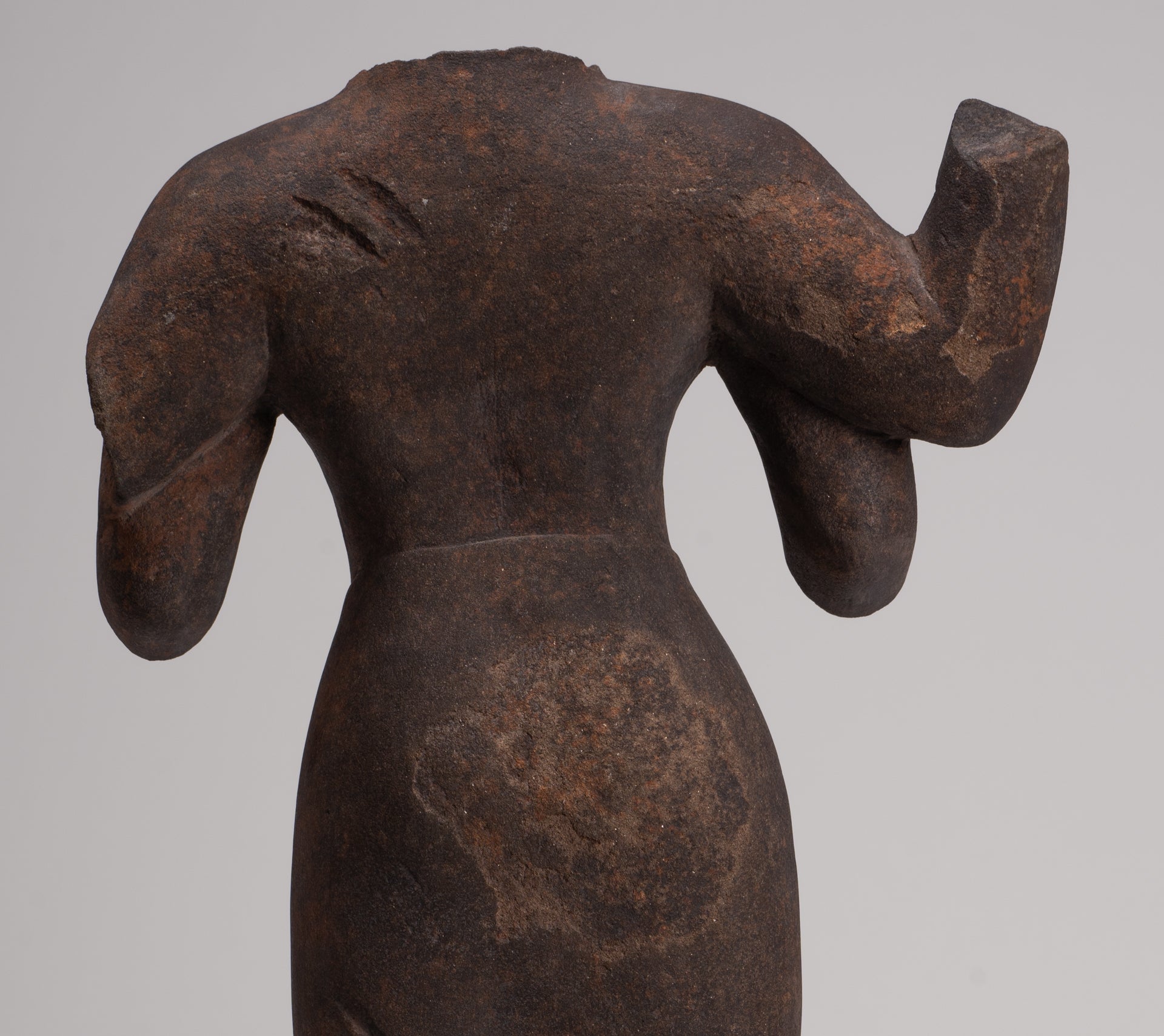 Durga Statue - Antique Khmer Style Phnom Da Durga Mahishasuramardini Statue - 52cm/21"