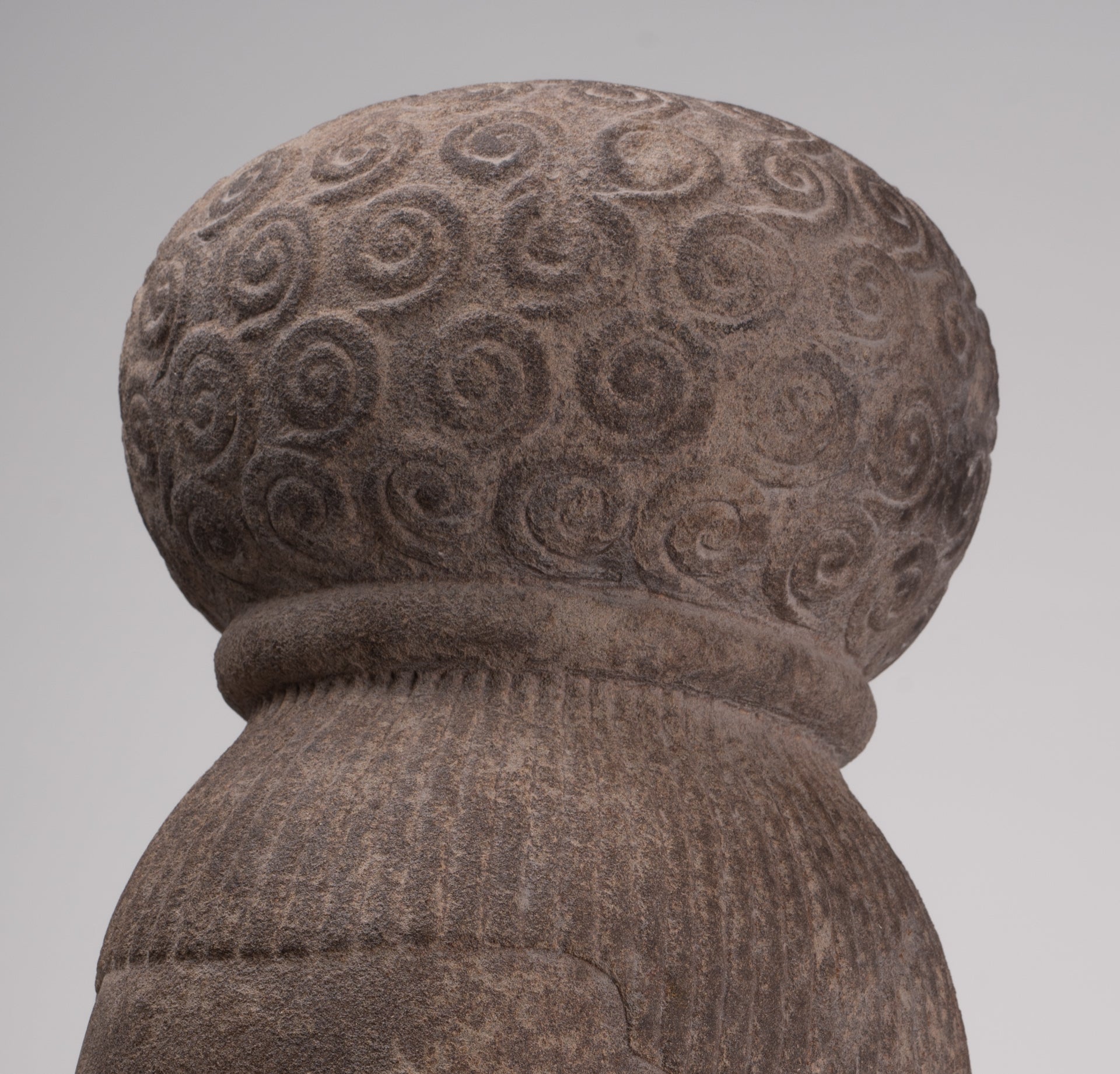 Female Statue - Antique Khmer Style Female Head - 46cm/18"