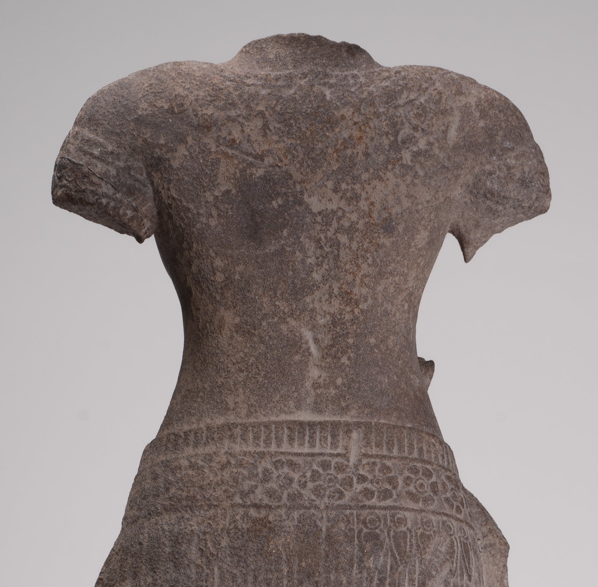 Apsara Statue - Antique Khmer Style Stone Angkor Wat Apsara or Angel Statue - 60cm/24"