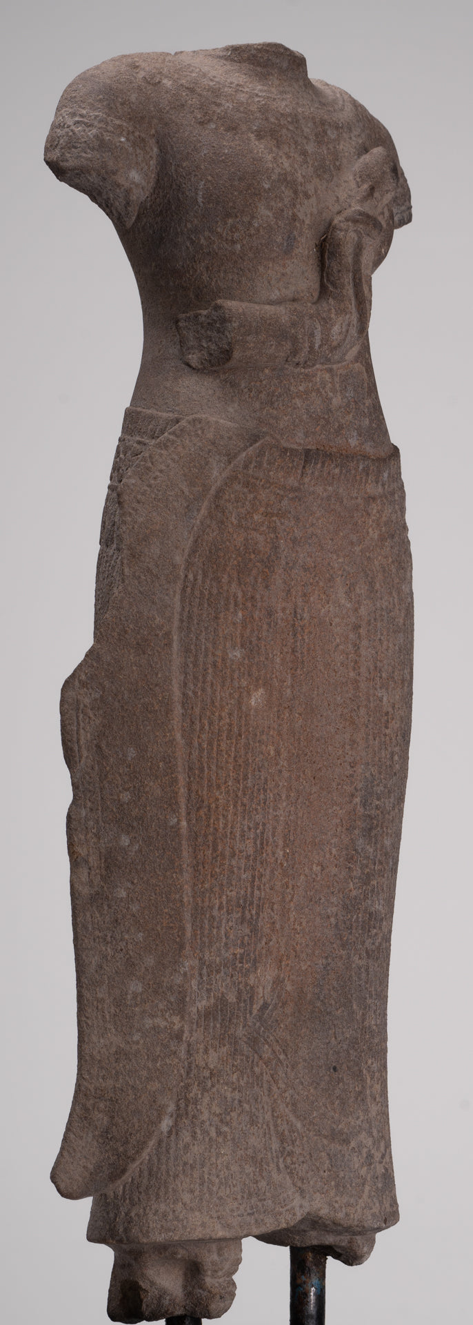 Apsara Statue - Antique Khmer Style Stone Angkor Wat Apsara or Angel Statue - 60cm/24"