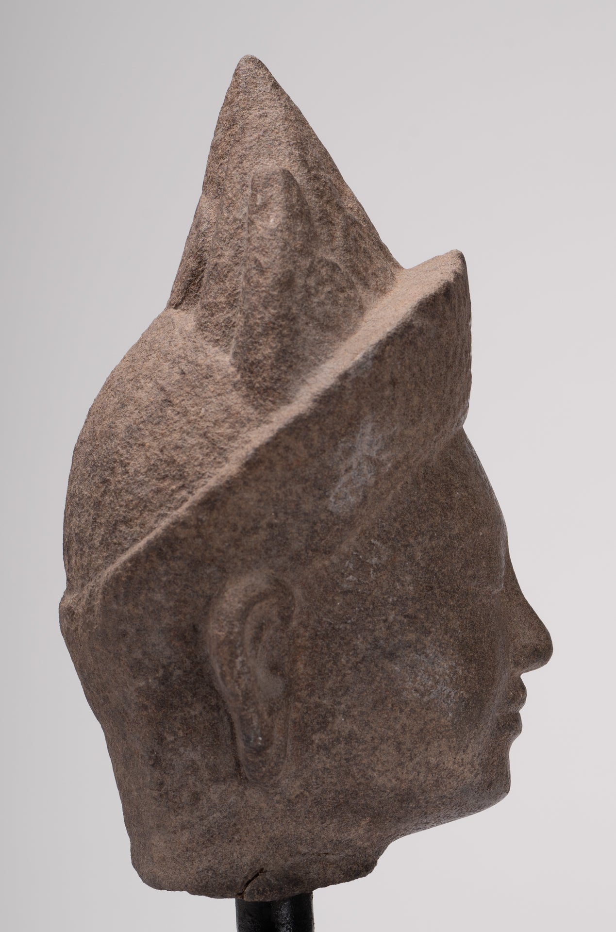 Apsara Statue - Antique Khmer Style Stone Angkor Wat Apsara or Angel Statue - 27cm/11"