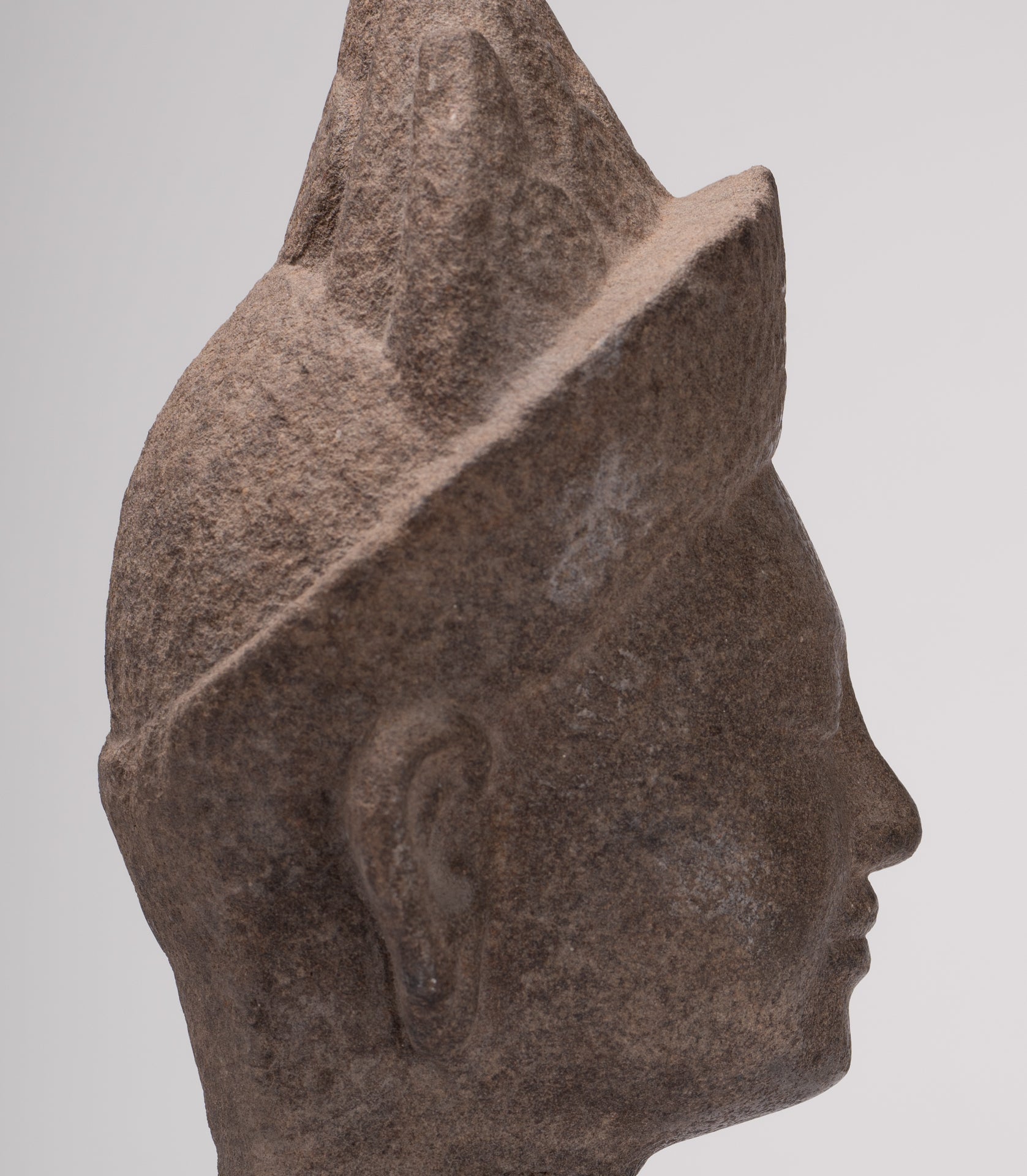 Apsara Statue - Antique Khmer Style Stone Angkor Wat Apsara or Angel Statue - 27cm/11"