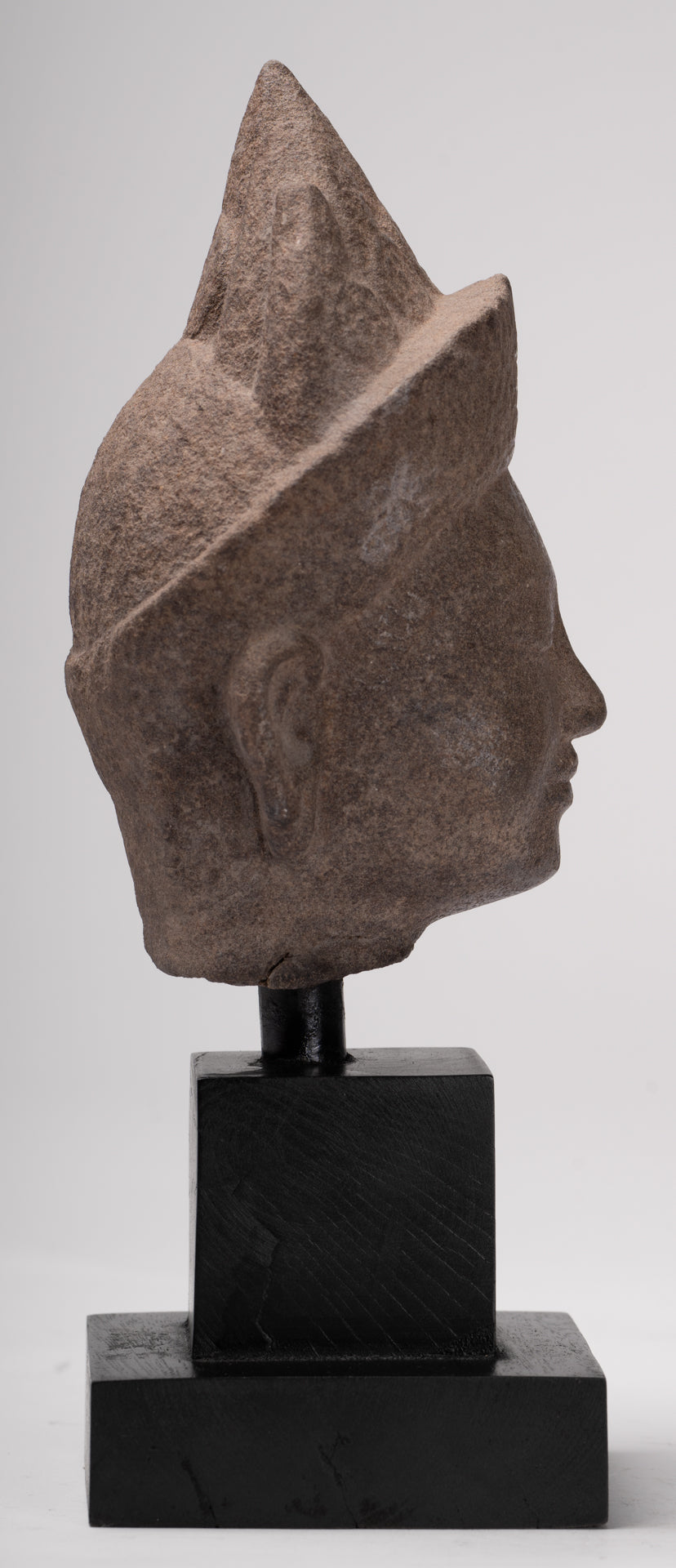 Apsara Statue - Antique Khmer Style Stone Angkor Wat Apsara or Angel Statue - 27cm/11"