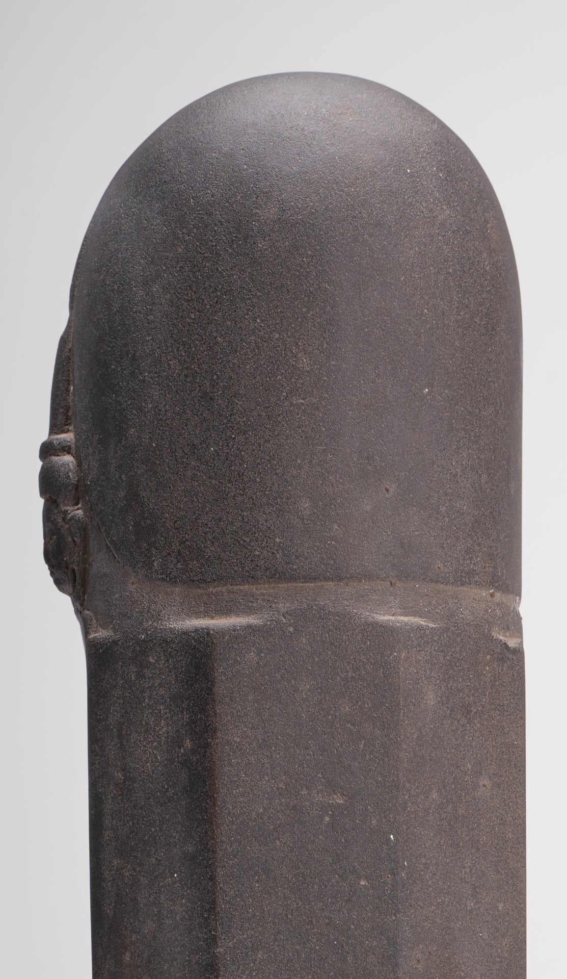 Antique Khmer Style Stone Shiva Mukhalinga Linga / Lingnum - 44cm/18"