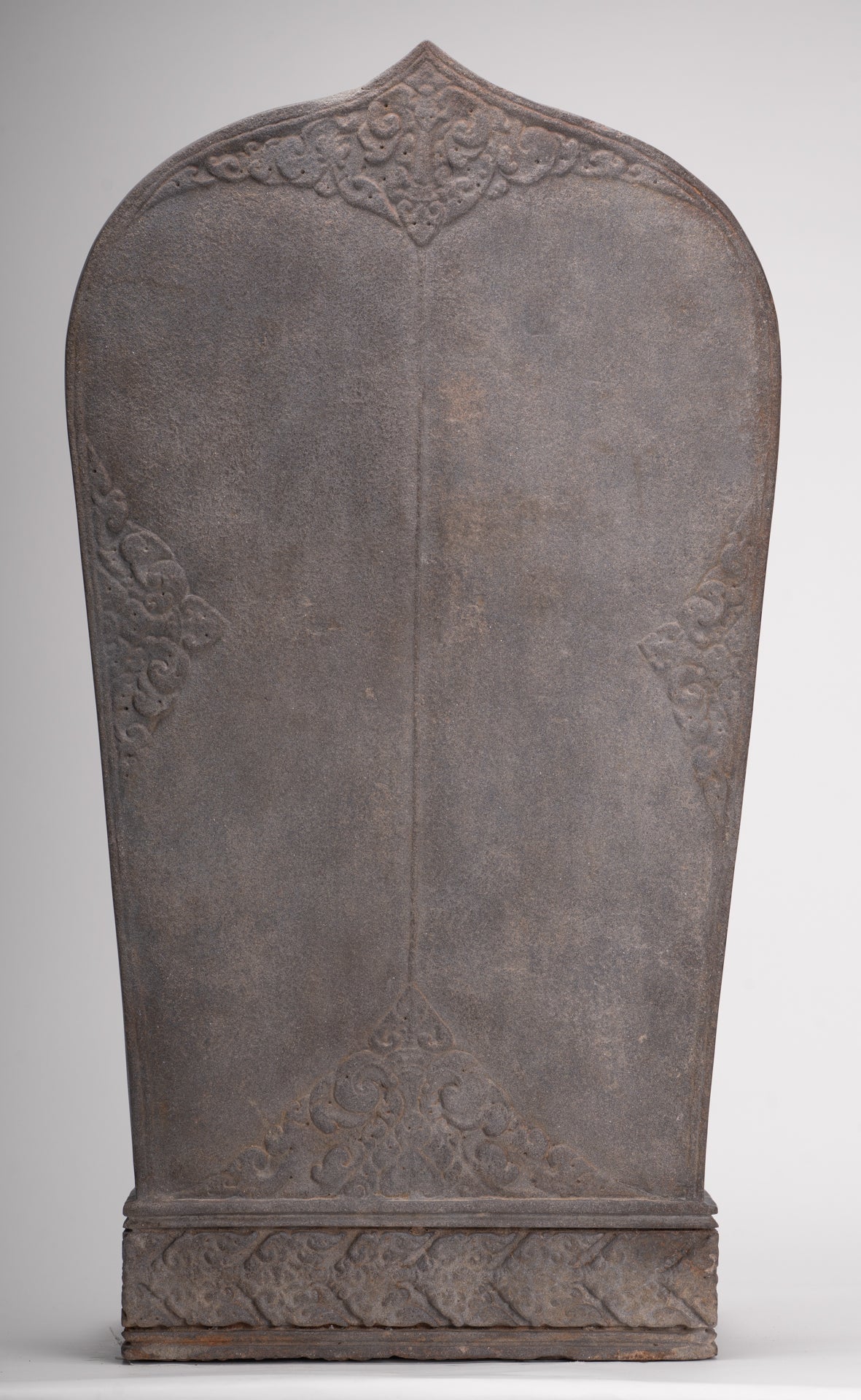 Ganesha Statue - Antique Khmer Style Angkor Wat Stone Stele Ganesh Statue - 63cm/25"