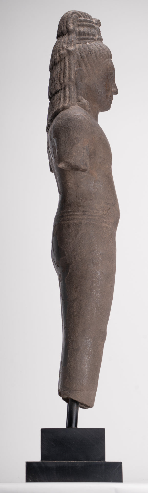 Antique Thai Style Stone Standing Bodhisattva Avalokitesvara Statue - 76cm/30"