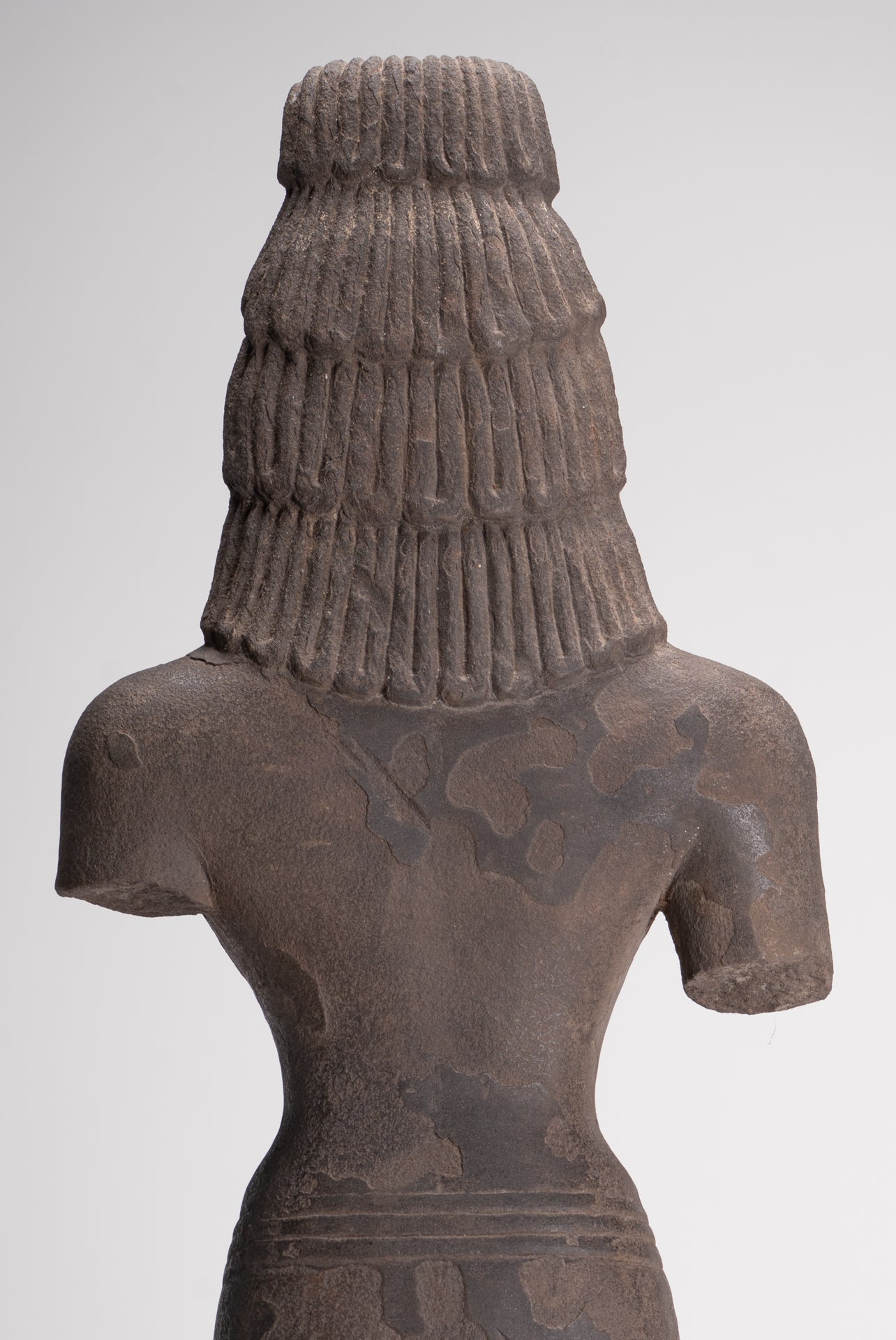 Antique Thai Style Stone Standing Bodhisattva Avalokitesvara Statue - 76cm/30"