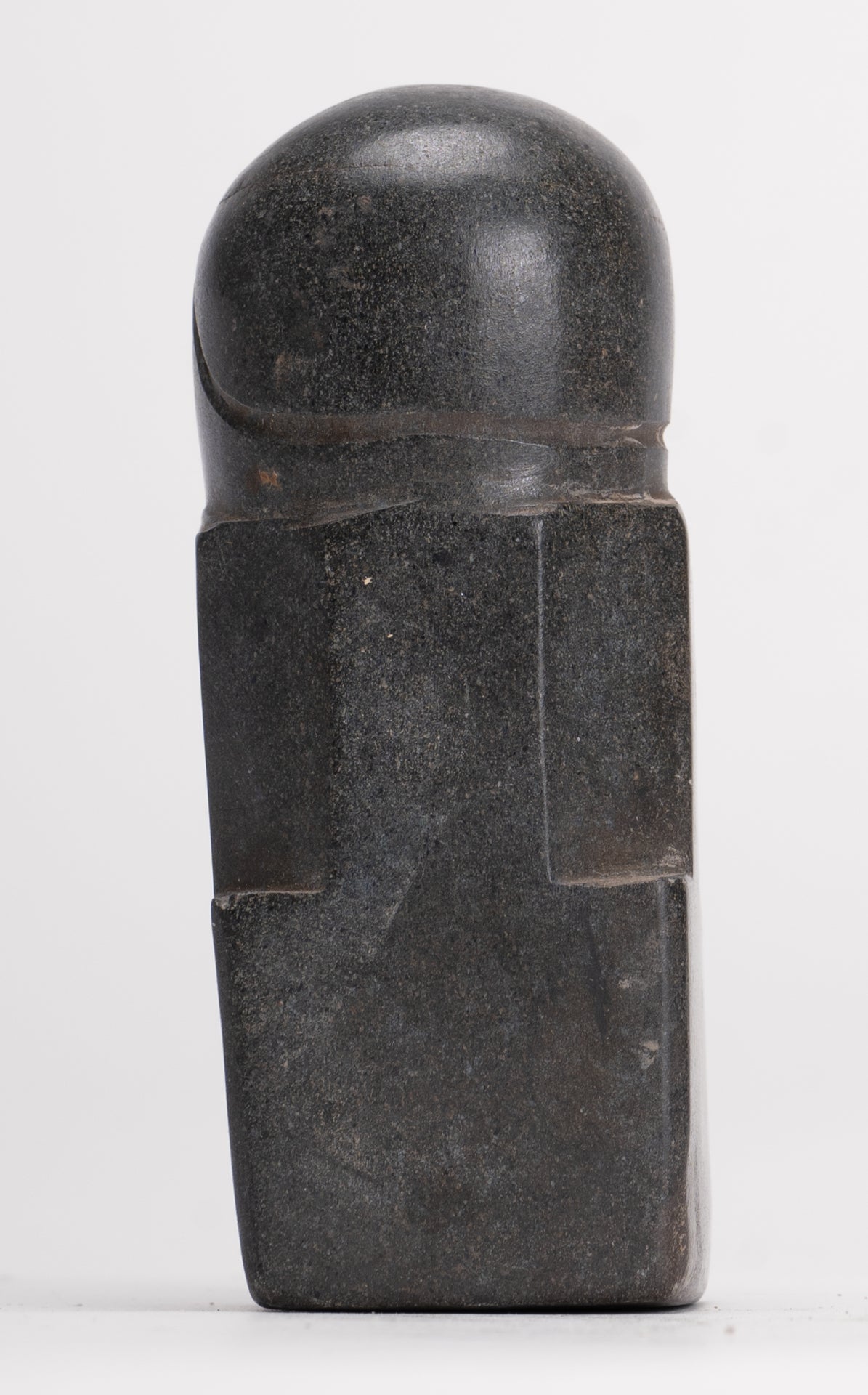 Antique Khmer Style Stone Shiva Mukhalinga Linga / Lingnum - 9cm/4"