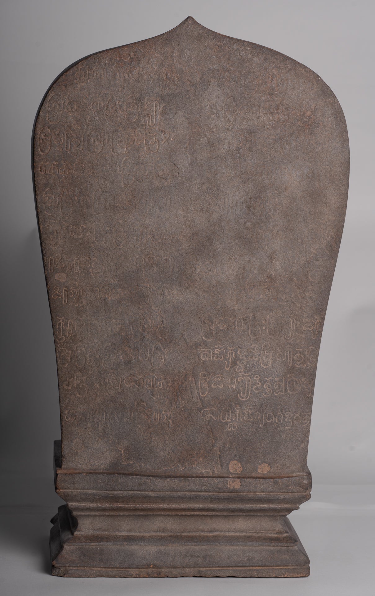 Stone Linga - Antique Khmer Style Sandstone Shiva Linga / Lingnum & Yoni - 57cm/23"