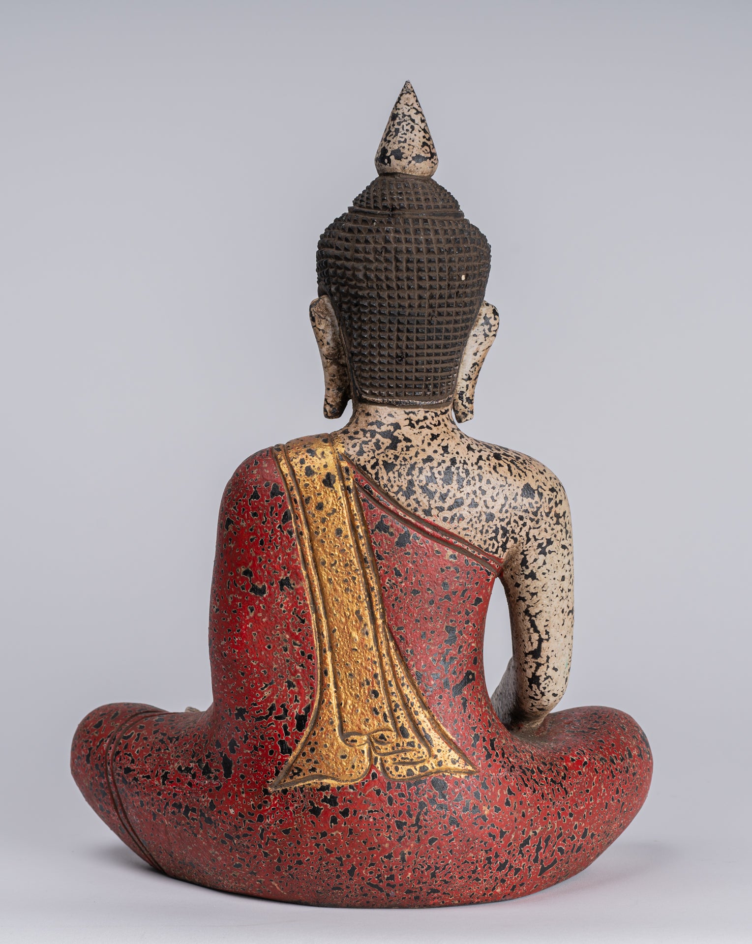 Estatua de Buda - Estatua de Buda de la Madera de Madera Asia ASIA ASIA ASIA ASIA - 34cm/14 "