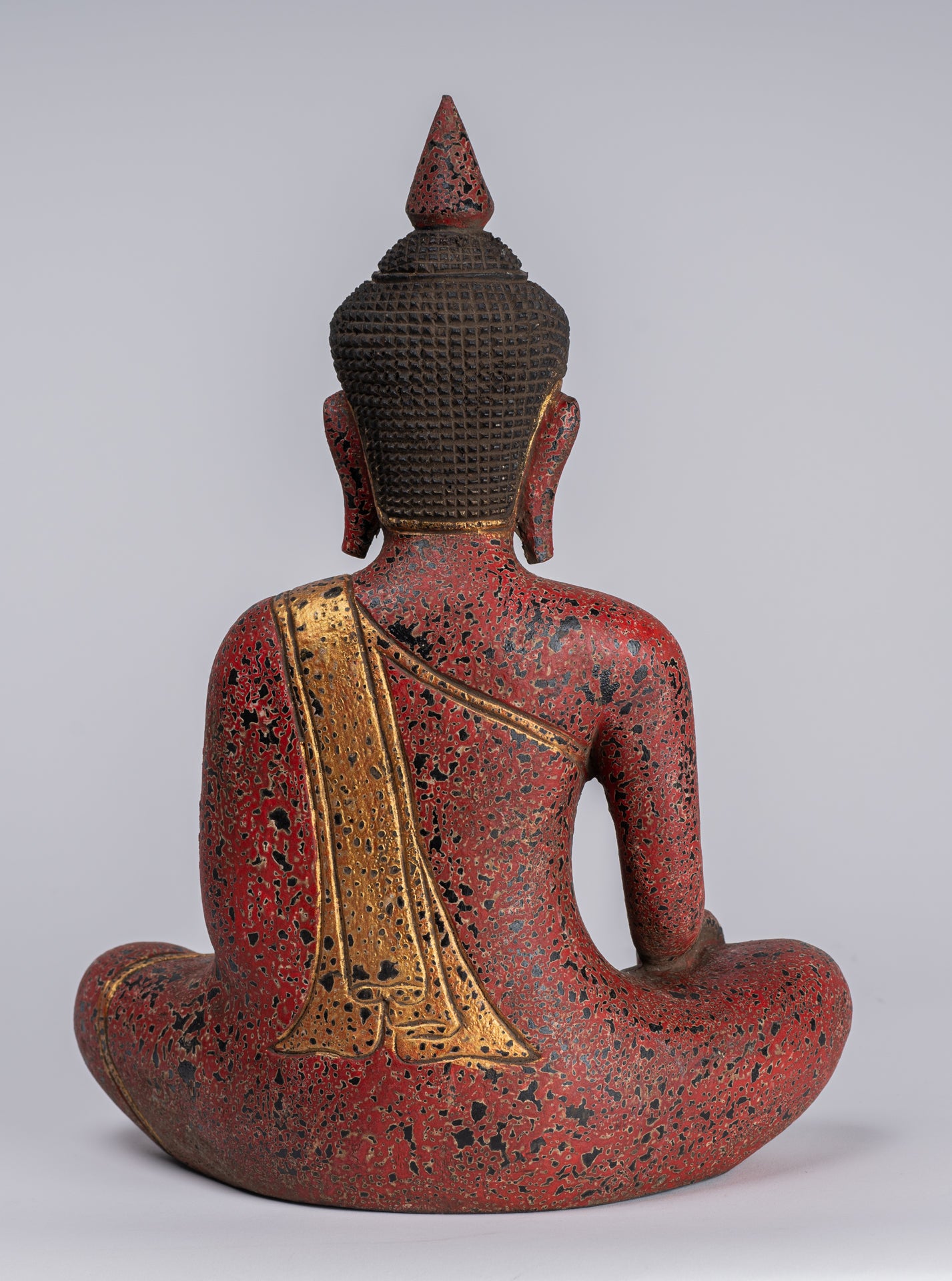 Estatua de Buda - Estatua de Buda de la Madera de Madera Asia ASIA ASIA ASIA ASIA - 33cm/13 "