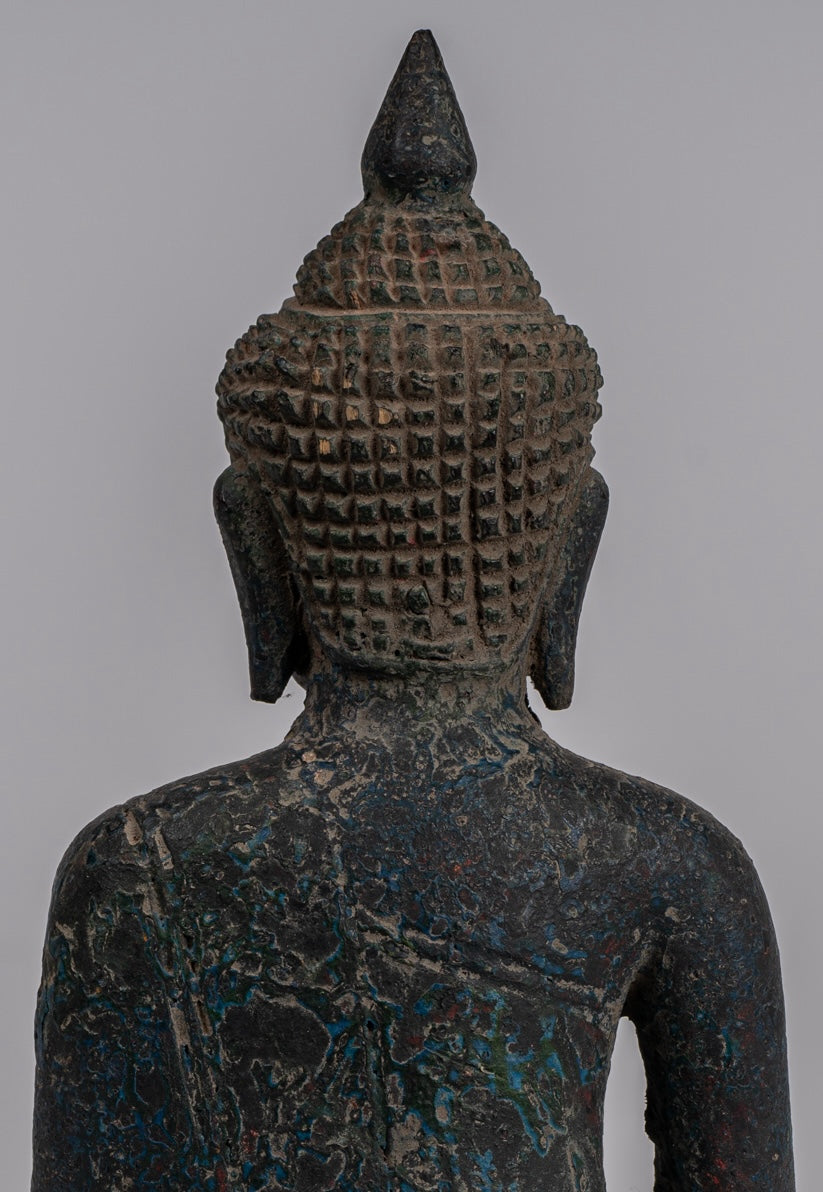 Estatua de Buda - Estatua de Buda de la Madera de Madera Asia ASIA ASIA ASIA ASIA - 21cm/8 "