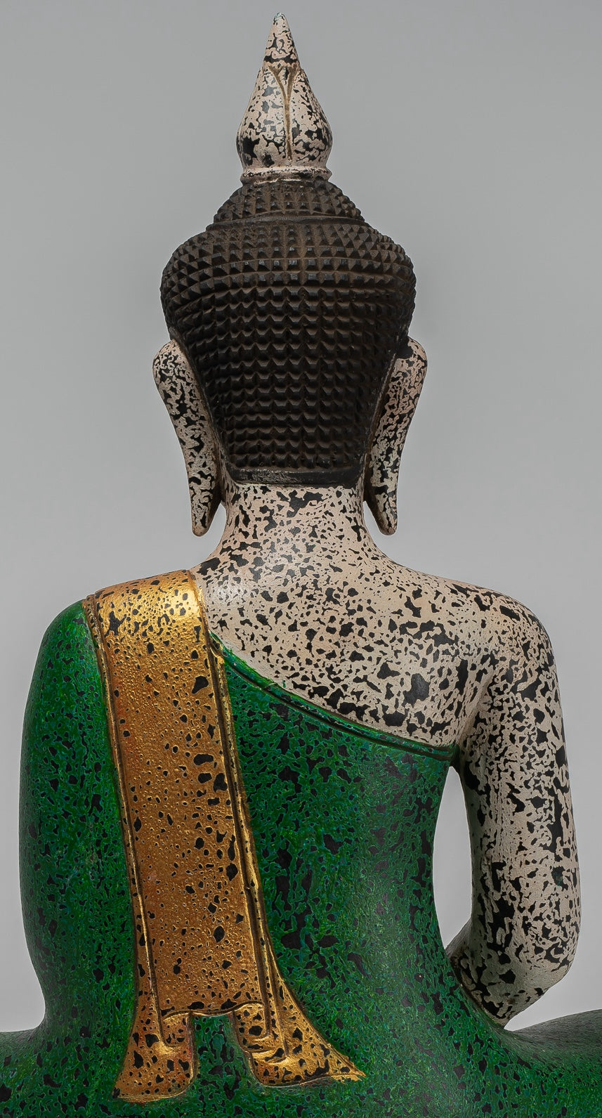 Escultura de Buda - Estatua de Buda de madera de estilo jemer antiguo Dhyana Meditation Mudra - 54cm/22 "