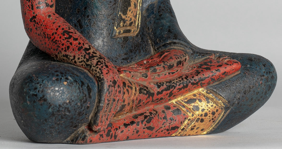 Estatua de Buda - Estatua de Buda de Buda de Madera Asia ASIA ASIA ASIA ASIA - 27 cm/11 "