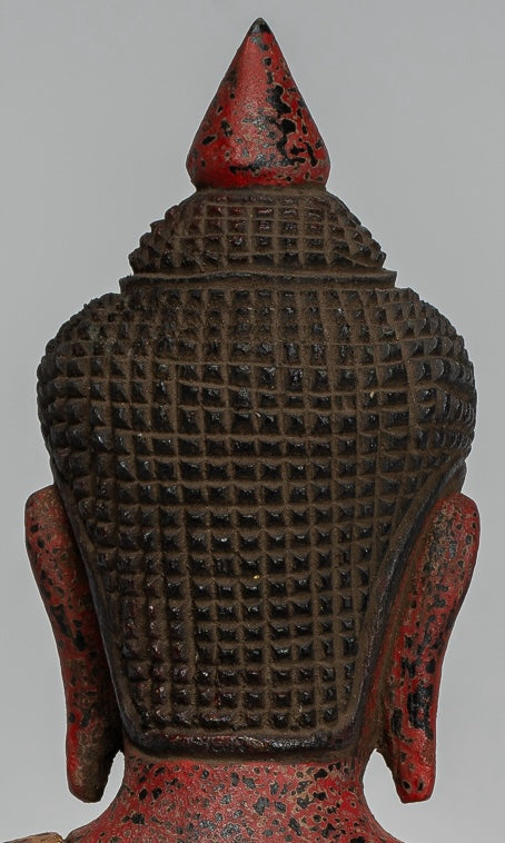 Estatua de Buda - Estatua de Buda de Buda de Madera Asia ASIA ASIA ASIA ASIA - 27 cm/11 "