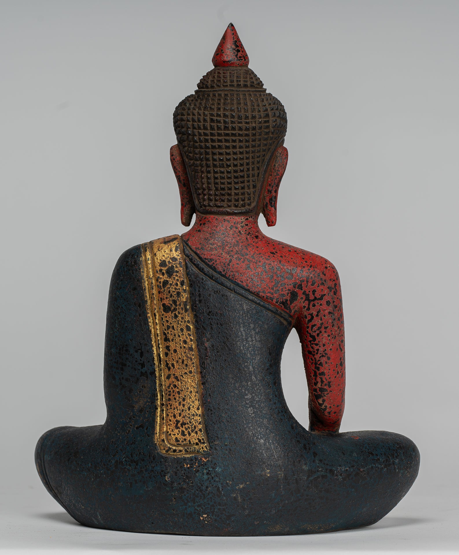 Estatua de Buda - Estatua de Buda de Buda de Madera Asia ASIA ASIA ASIA ASIA - 27 cm/11 "