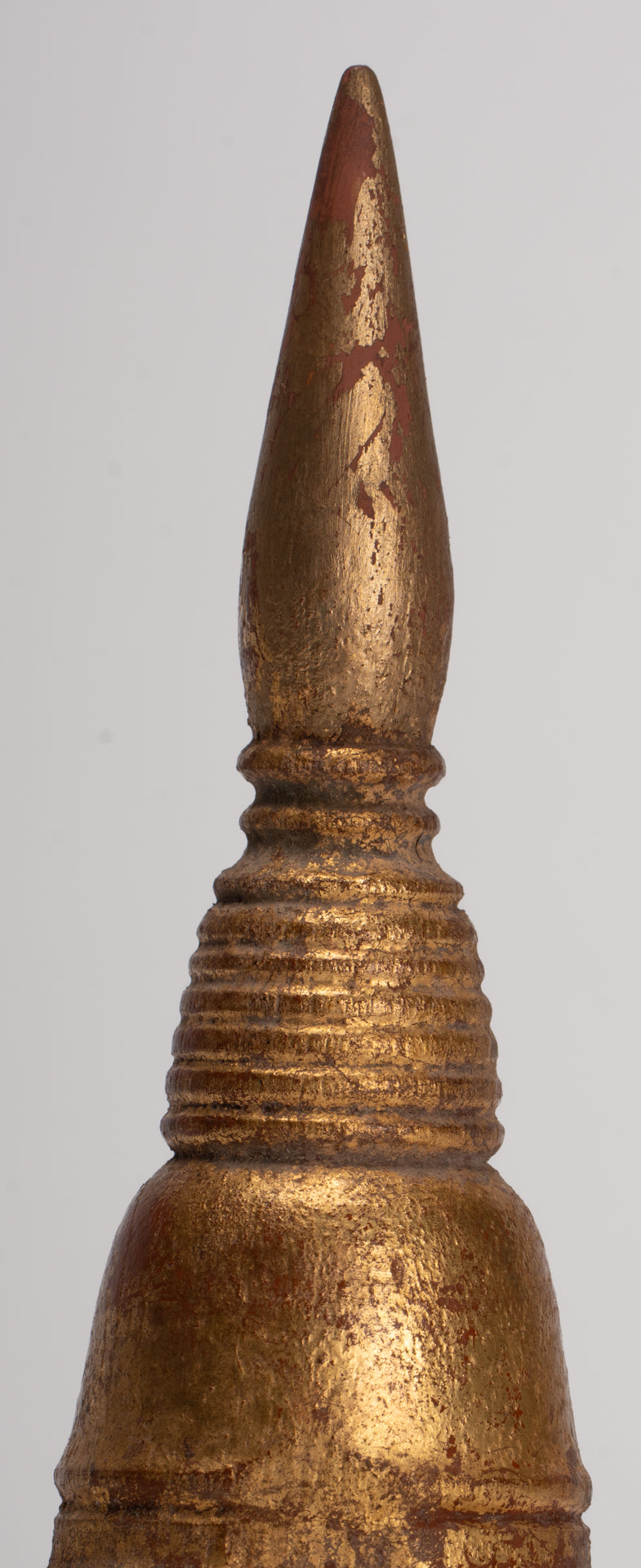 Buddhist Stupa - Antique Thai Style Wood Nirvana Stupa or Chedis  - 18cm/7"