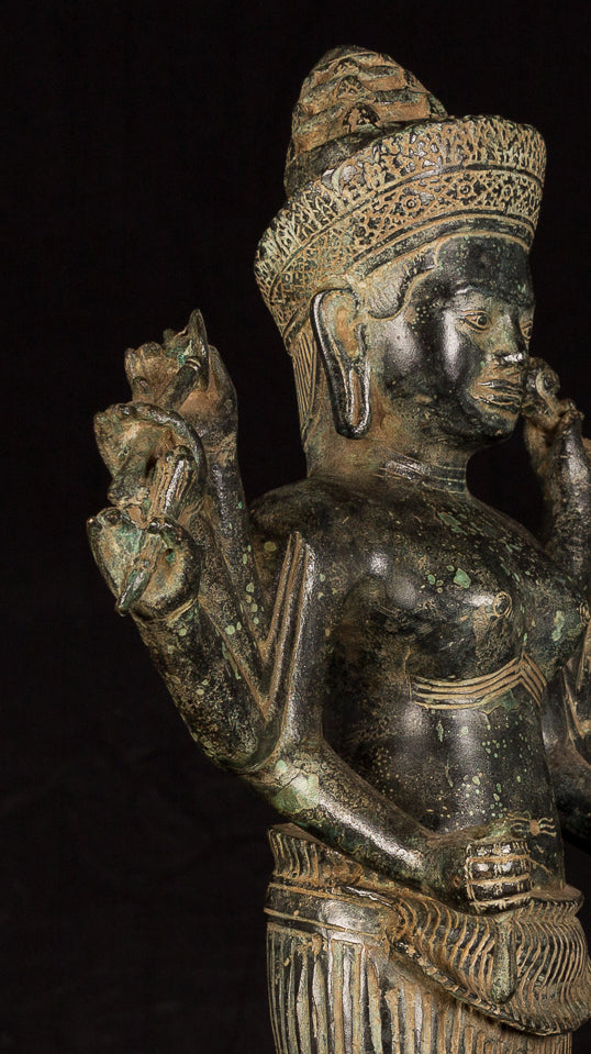 Estado antiguo de Khmer Koh Ker Durga Mahishasuramardini- 54cm/22 "