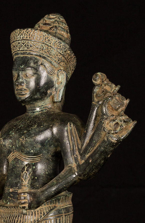 Estado antiguo de Khmer Koh Ker Durga Mahishasuramardini- 54cm/22 "