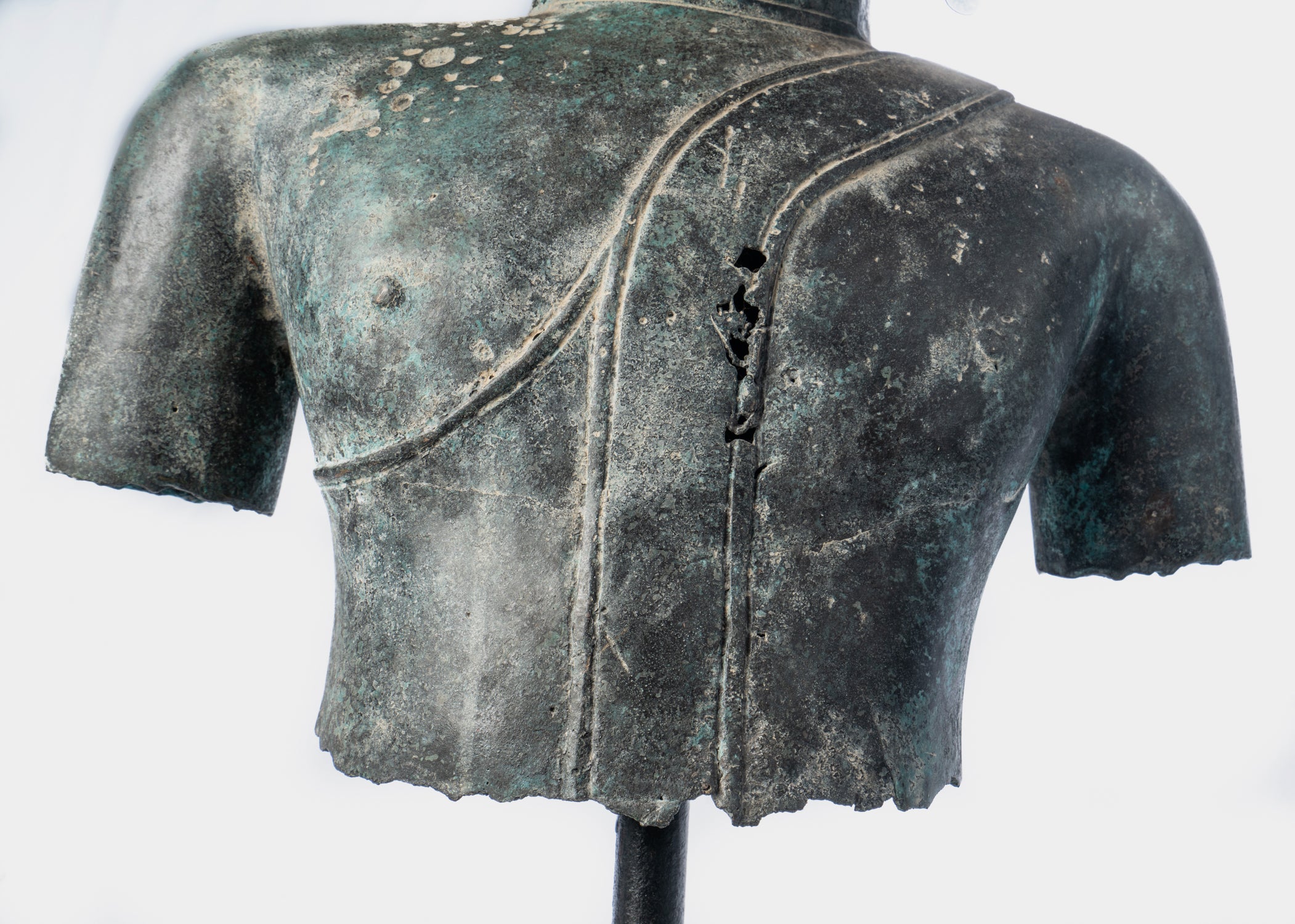 Buddha-Statue – Antik-Thai-Stil, Südostasien, Gautama-Buddha-Torso-Statue – 67 cm/27 Zoll