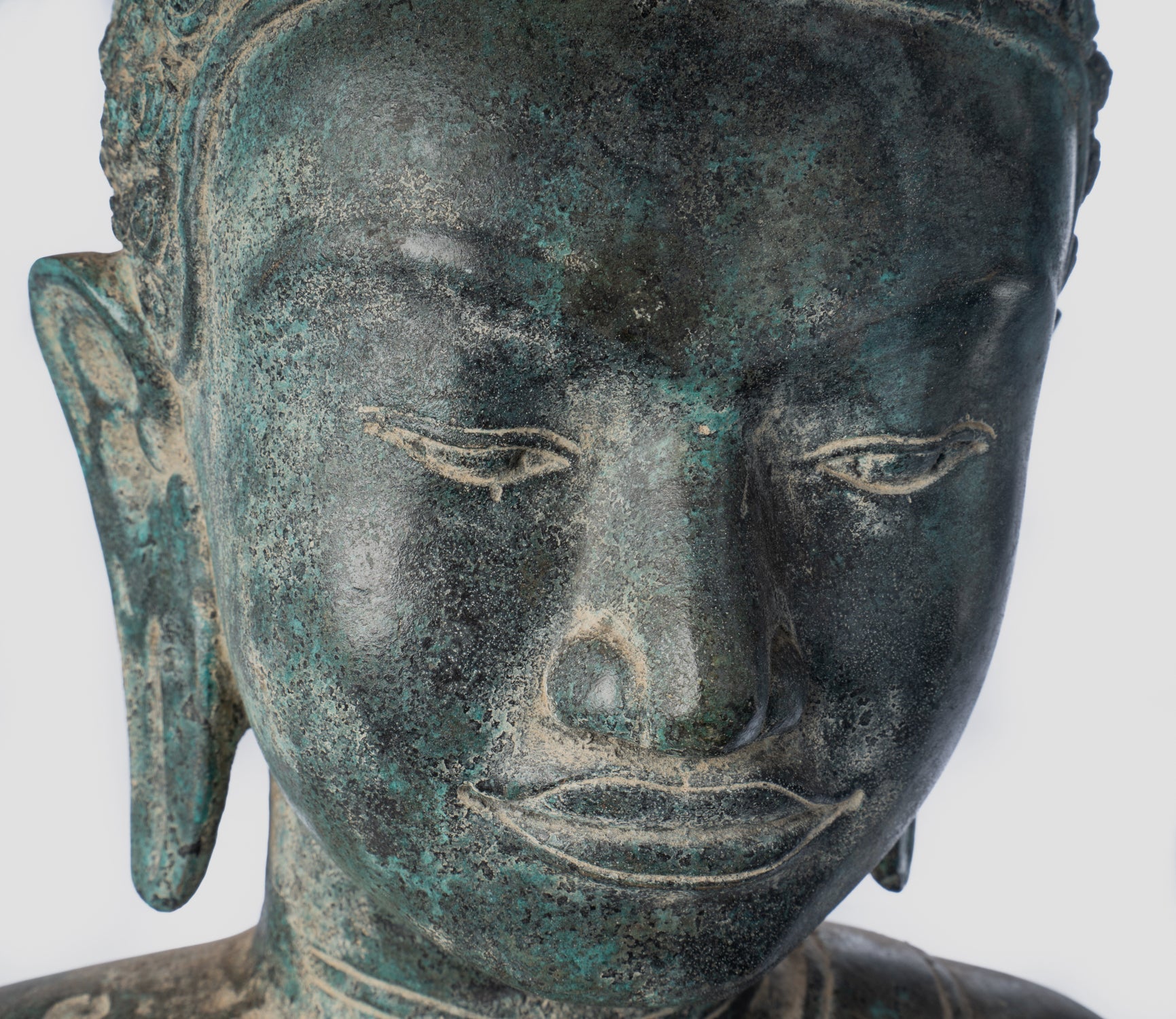 Buddha-Statue – Antik-Thai-Stil, Südostasien, Gautama-Buddha-Torso-Statue – 67 cm/27 Zoll