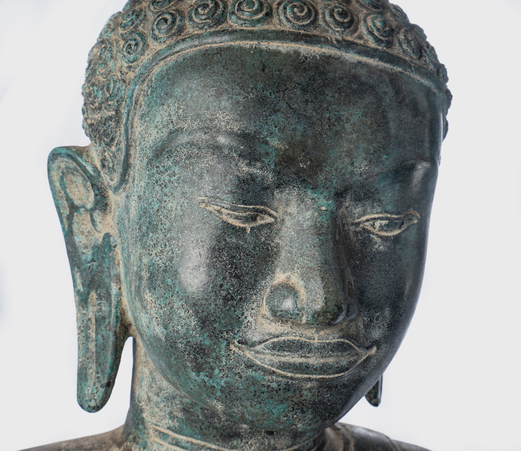 Buddha-Statue – Antik-Thai-Stil, Südostasien, Gautama-Buddha-Torso-Statue – 67 cm/27 Zoll