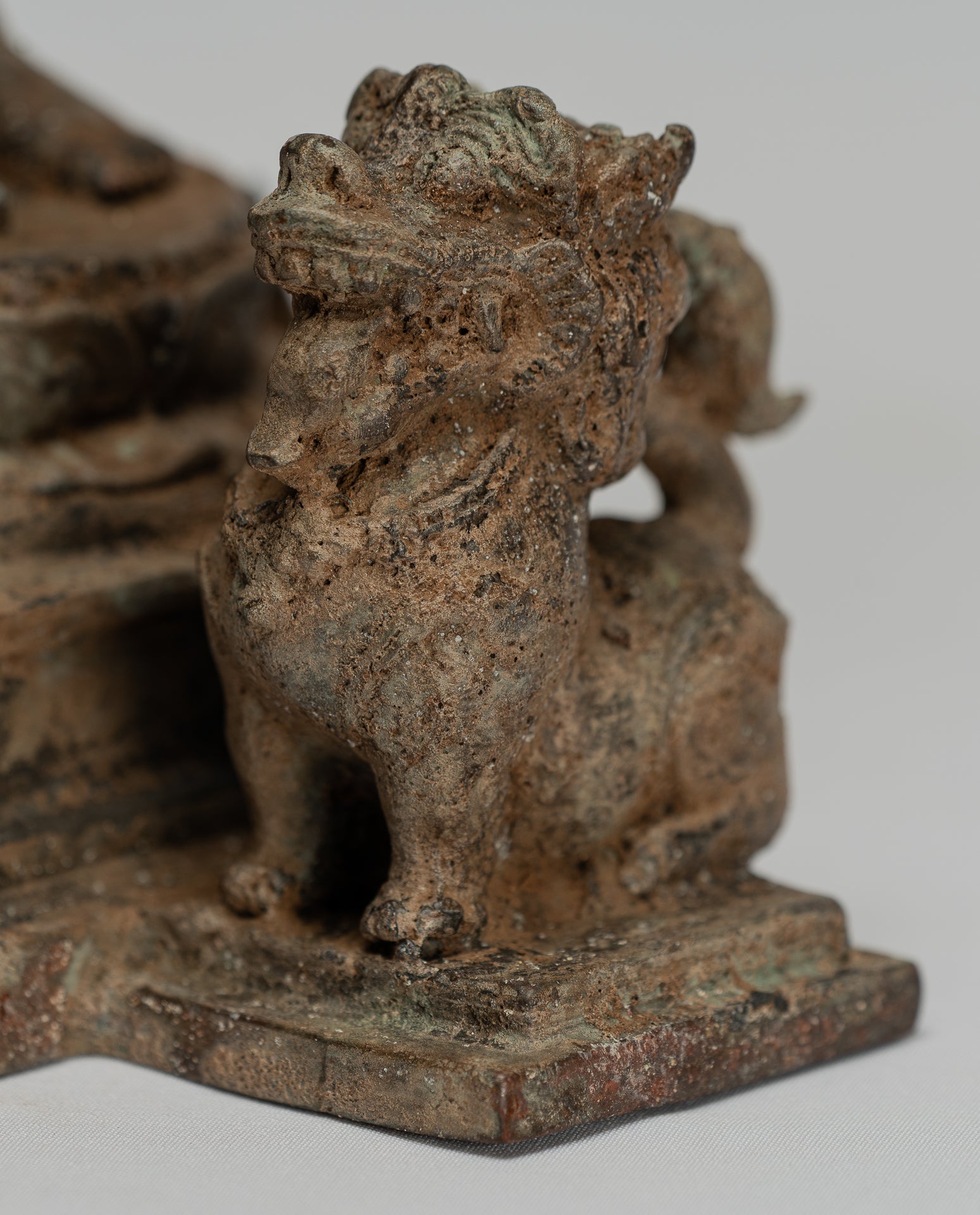 Statua Brahma - Antique stile indonesiano Majapahit in piedi Bronzo Brahma Statua - 29 cm/12 "