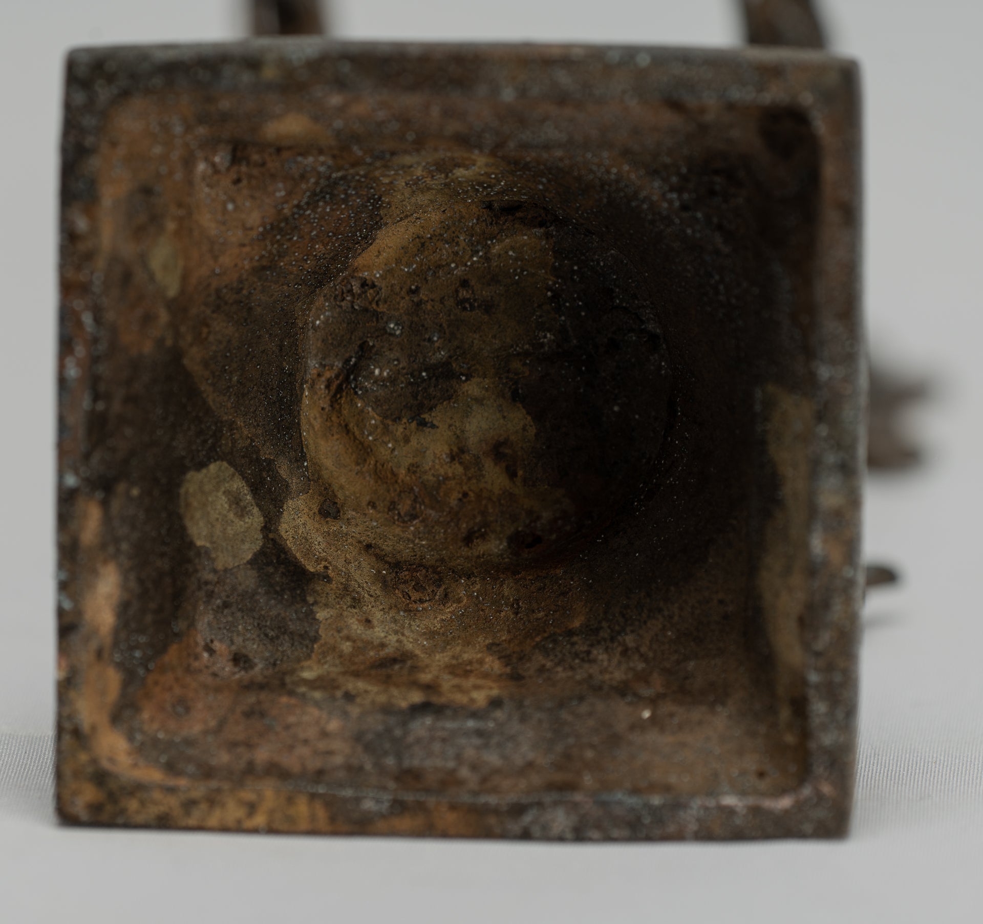 Estatua de Buda - Estilo indonesio antiguo Bronce Javanese enseñanza Buda - 23 cm/9 "