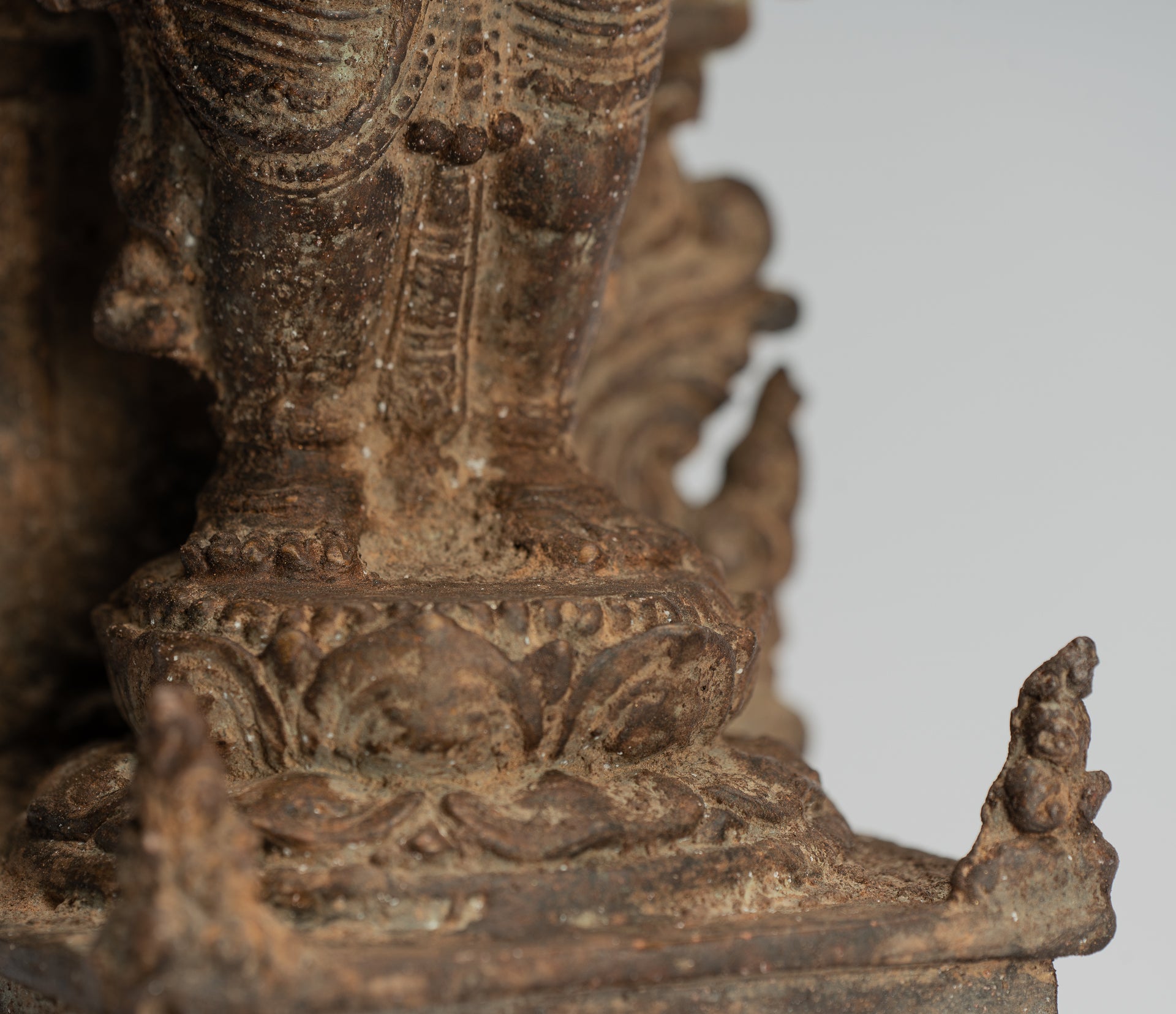 Estatua de Ganesha - Estatua de Ganesha de bronce de estilo javanés antiguo - 33 cm/13 "