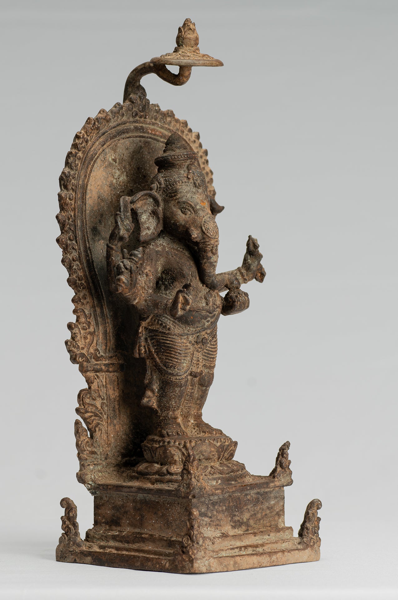 Estatua de Ganesha - Estatua de Ganesha de bronce de estilo javanés antiguo - 33 cm/13 "