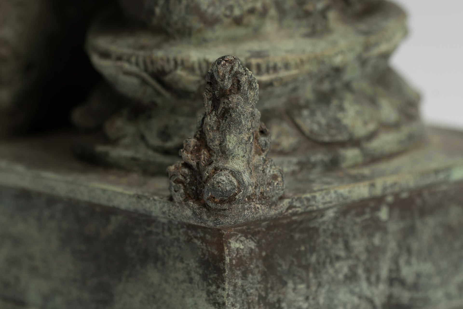 Statue de Ganesha - ancienne statue de Ganesha indonésienne en bronze de style javanais - 23cm / 9 "