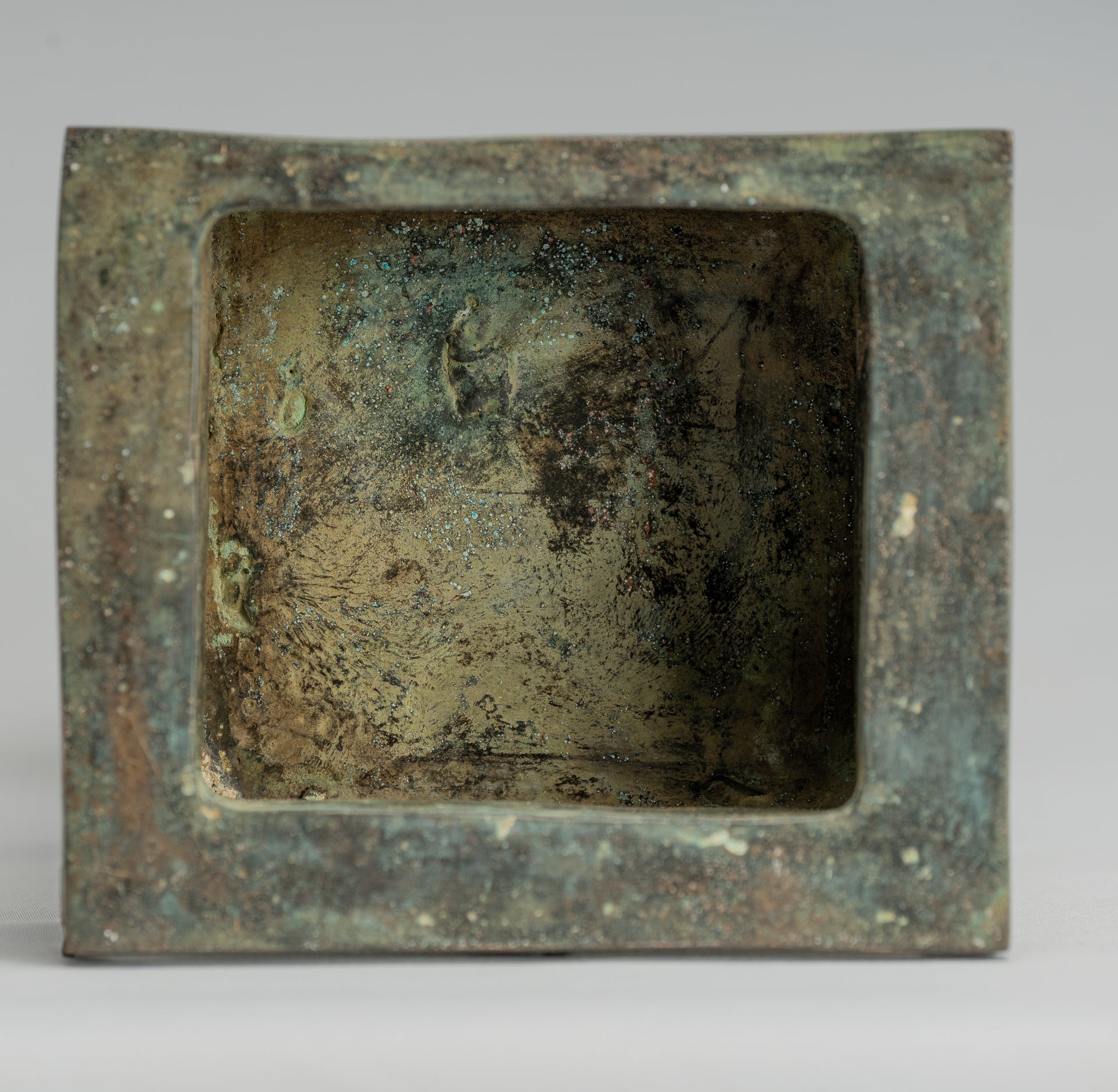 Statua di Buddha - Antique stile indonesiano in piedi bronzo giavanese insegnamento Buddha - 36 cm/14 "