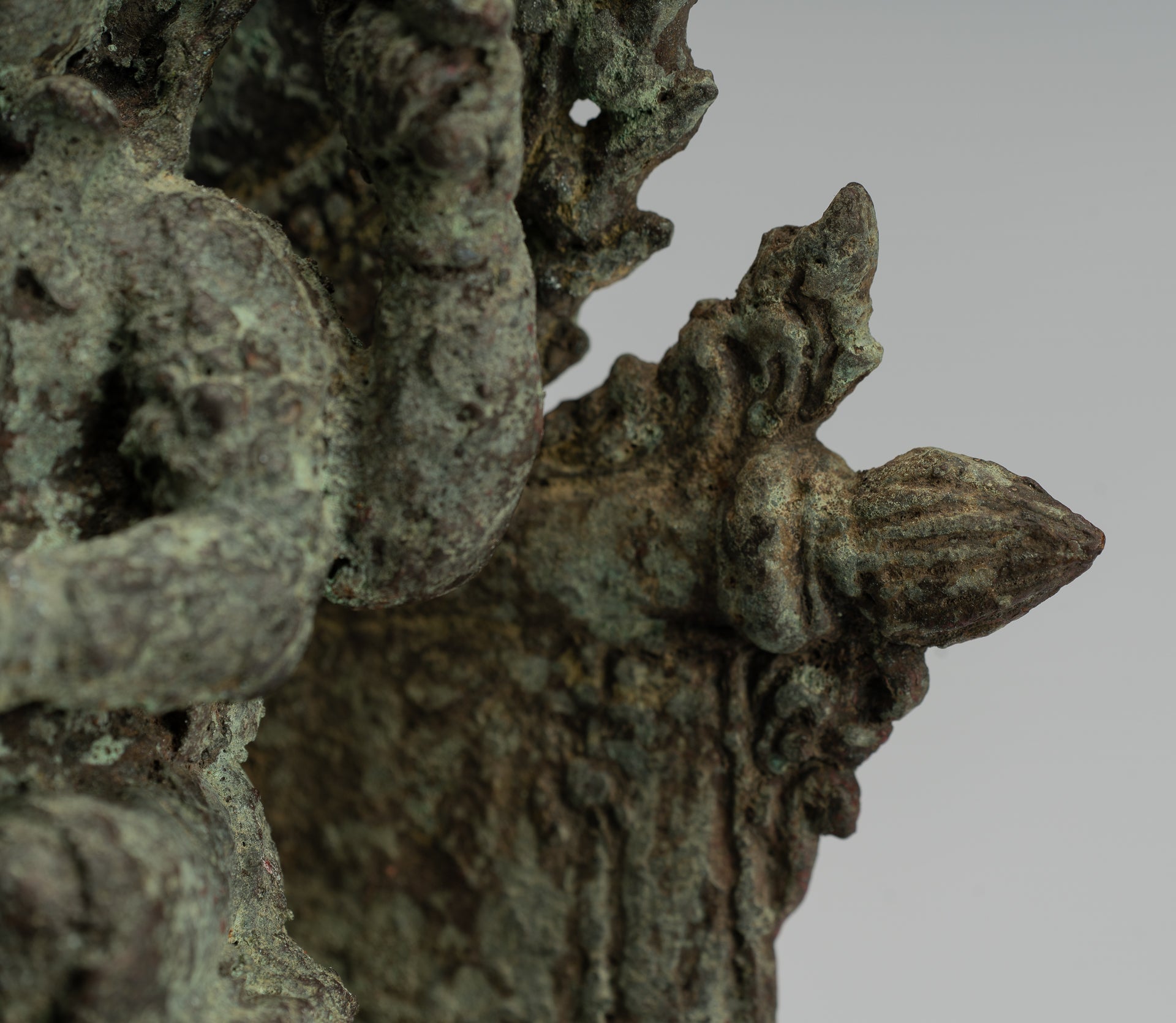 Estatua de Ganesha - Estatua de Ganesha de bronce de estilo javanés antiguo - 25 cm/10 "