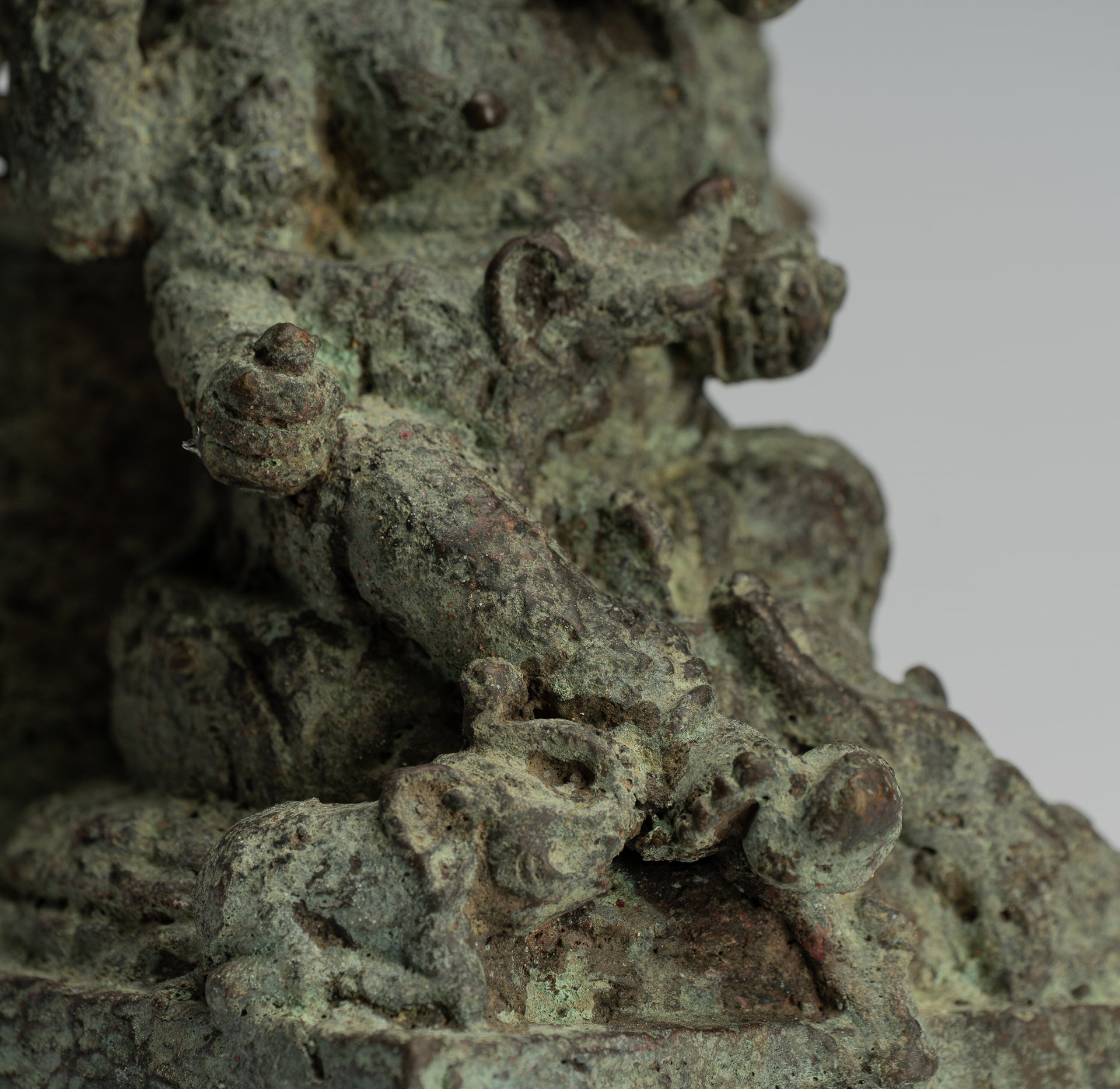 Estatua de Ganesha - Estatua de Ganesha de bronce de estilo javanés antiguo - 25 cm/10 "